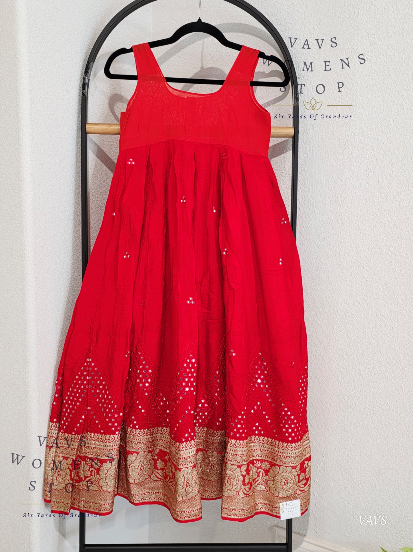 Foil Mirror Georgette Lehenga Kalamkari Croptop Blouse