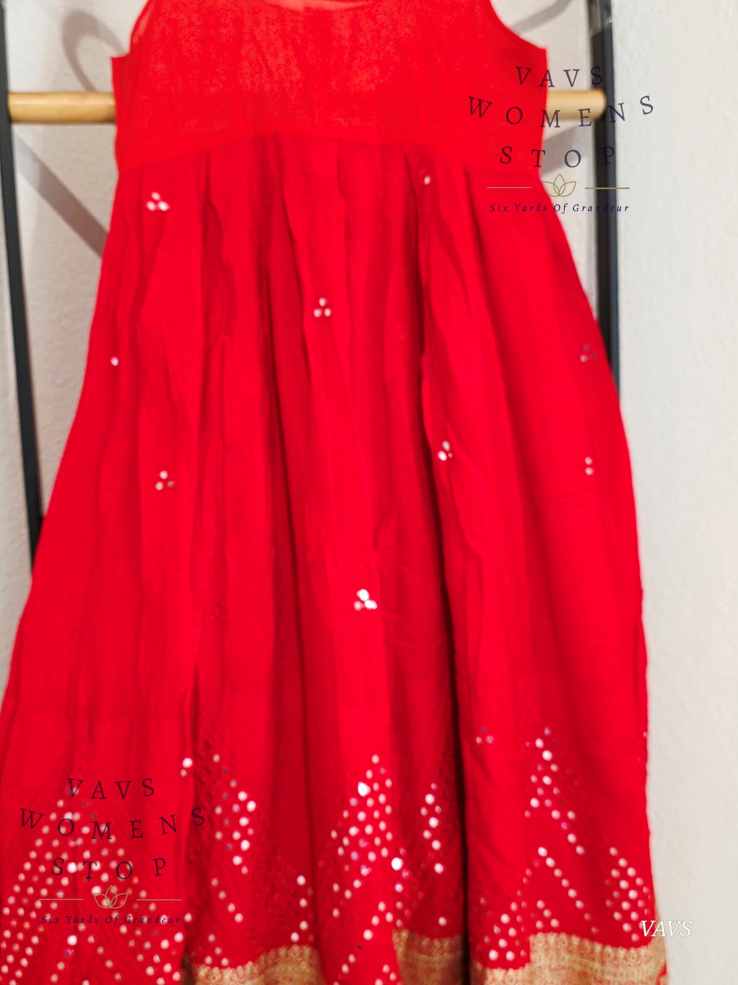 Foil Mirror Georgette Lehenga Kalamkari Croptop Blouse