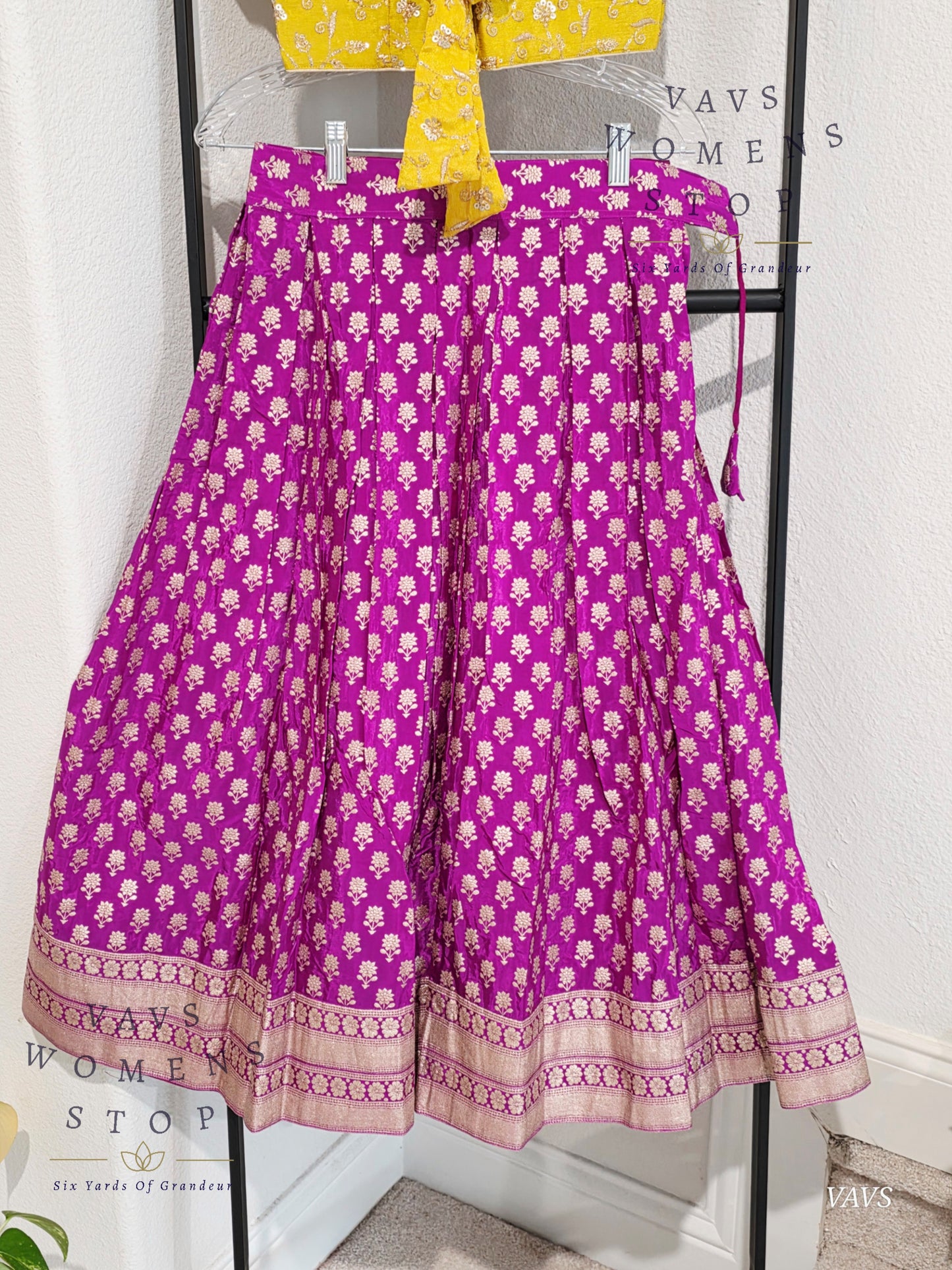 Designer Satin Benarasi Lehenga Blouse