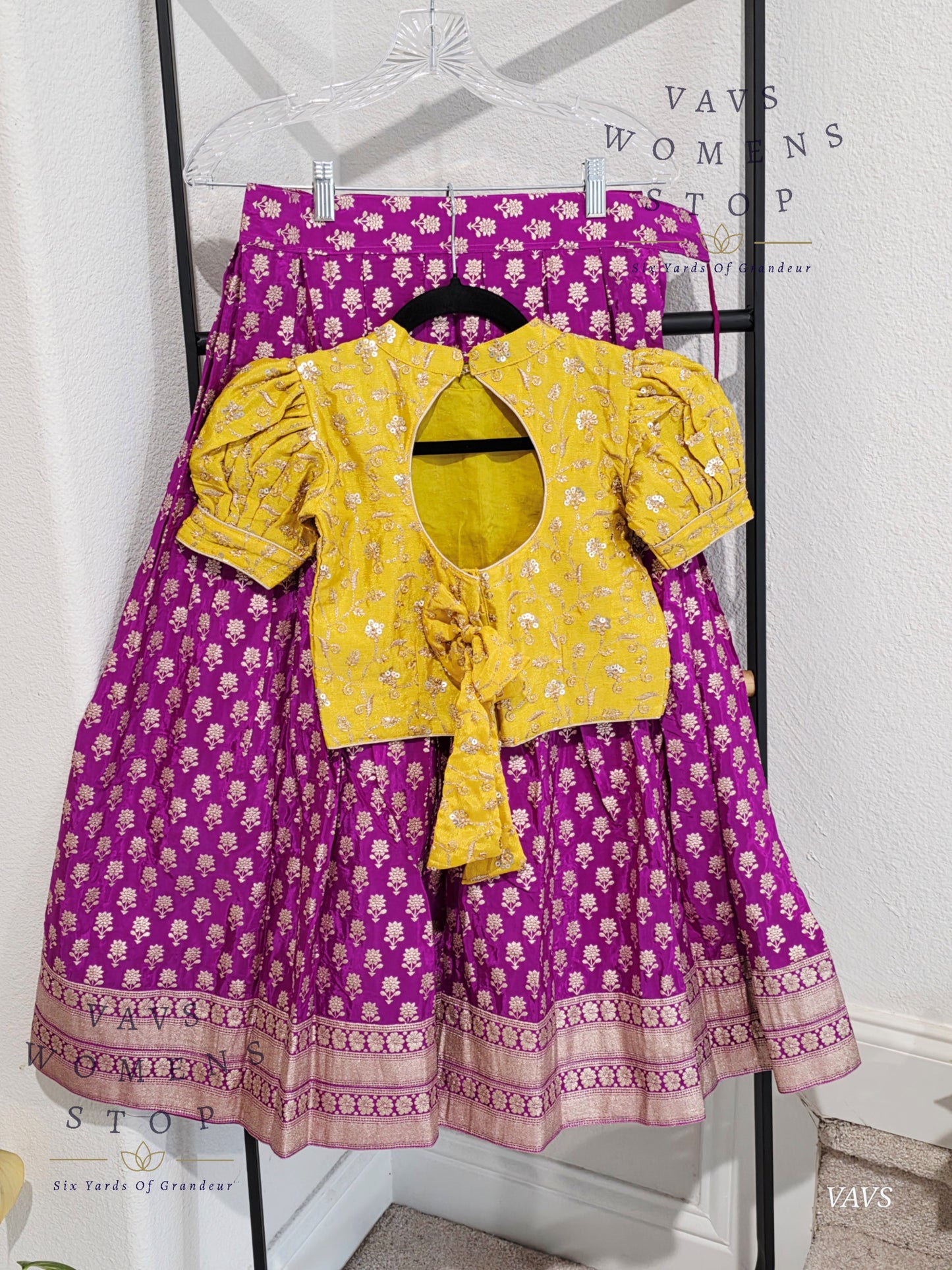 Designer Satin Benarasi Lehenga Blouse