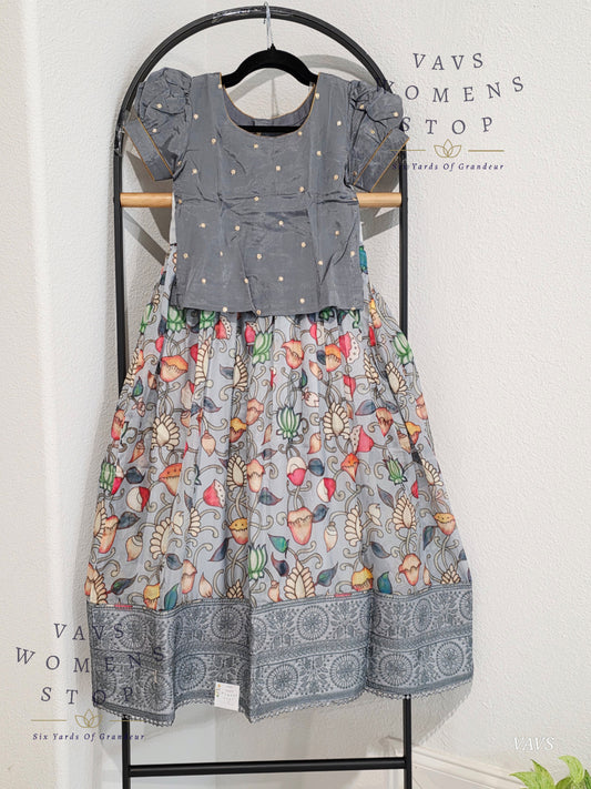Floral Prints Soft Organza Lehenga Blouse