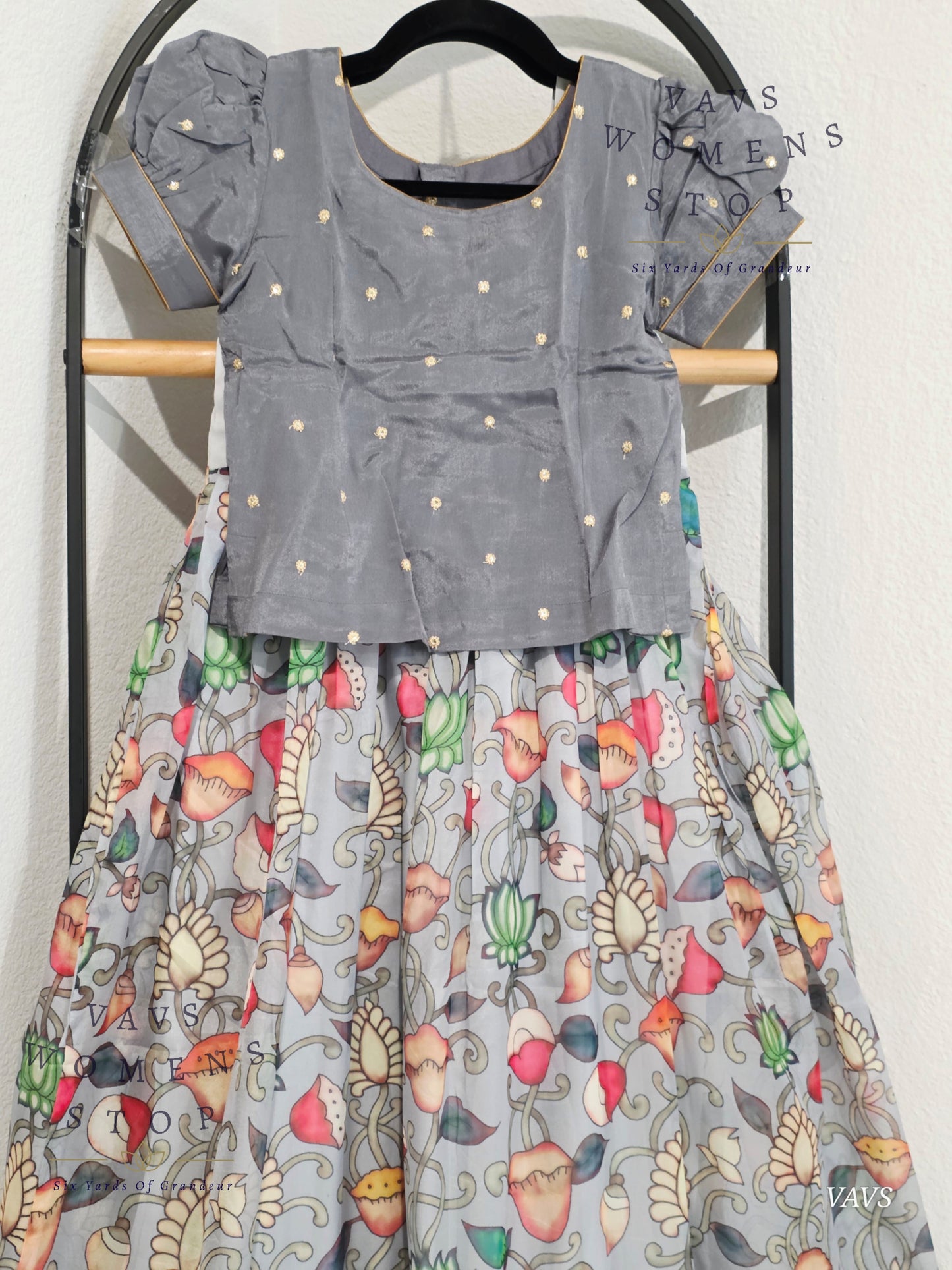 Floral Prints Soft Organza Lehenga Blouse