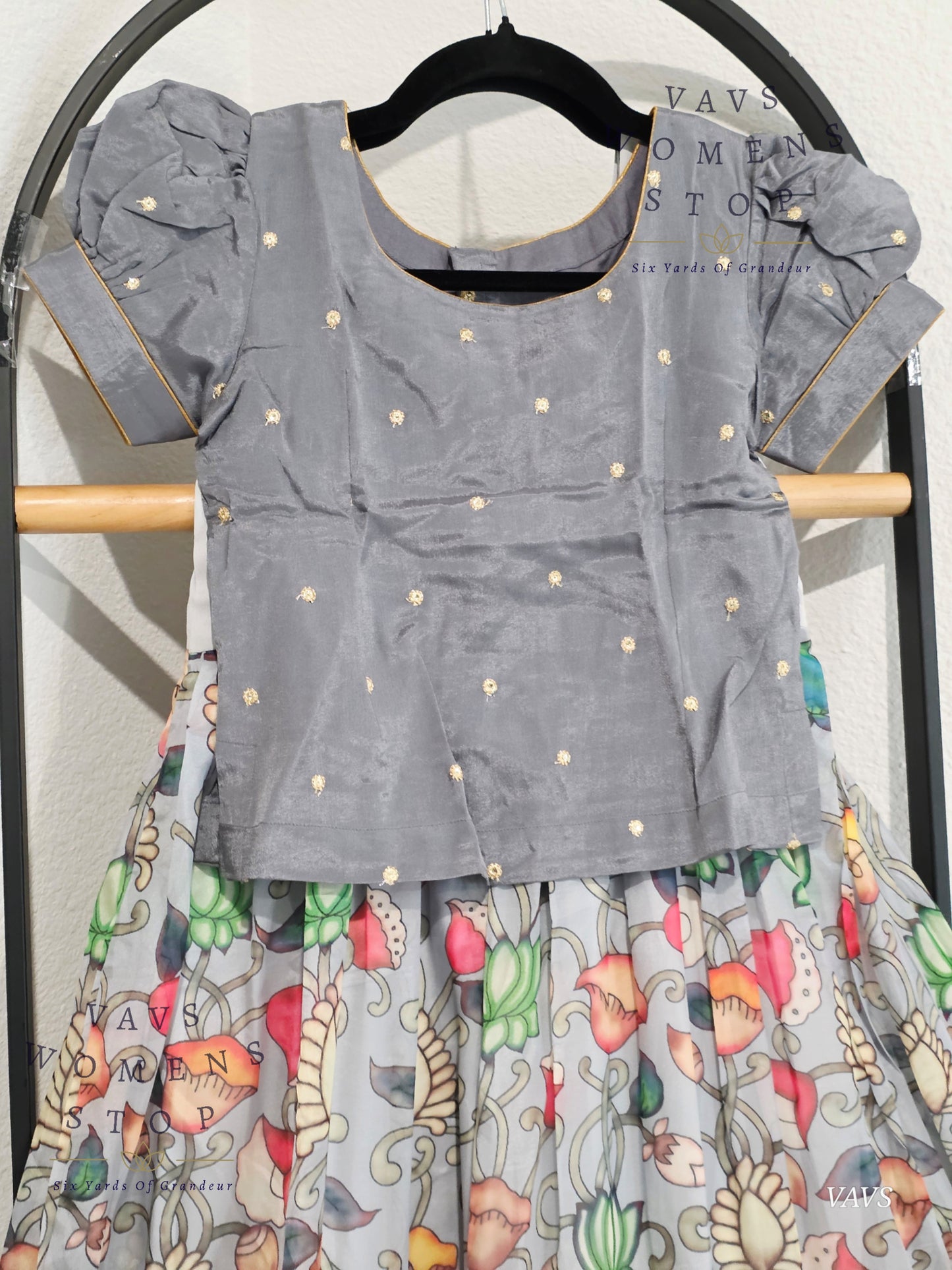 Floral Prints Soft Organza Lehenga Blouse