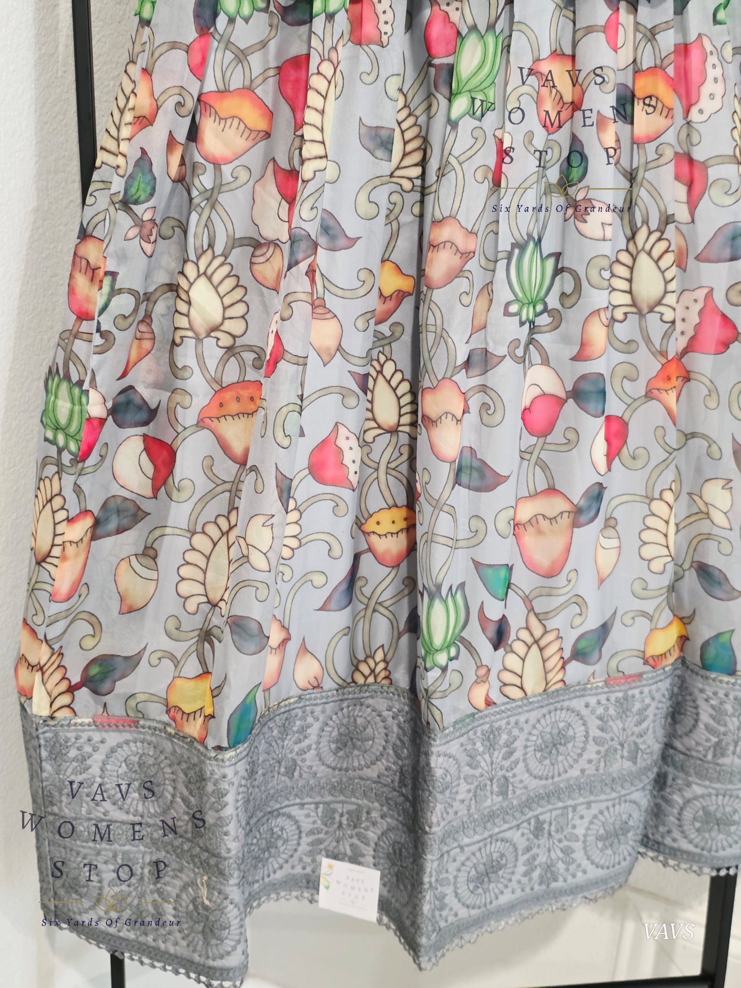 Floral Prints Soft Organza Lehenga Blouse
