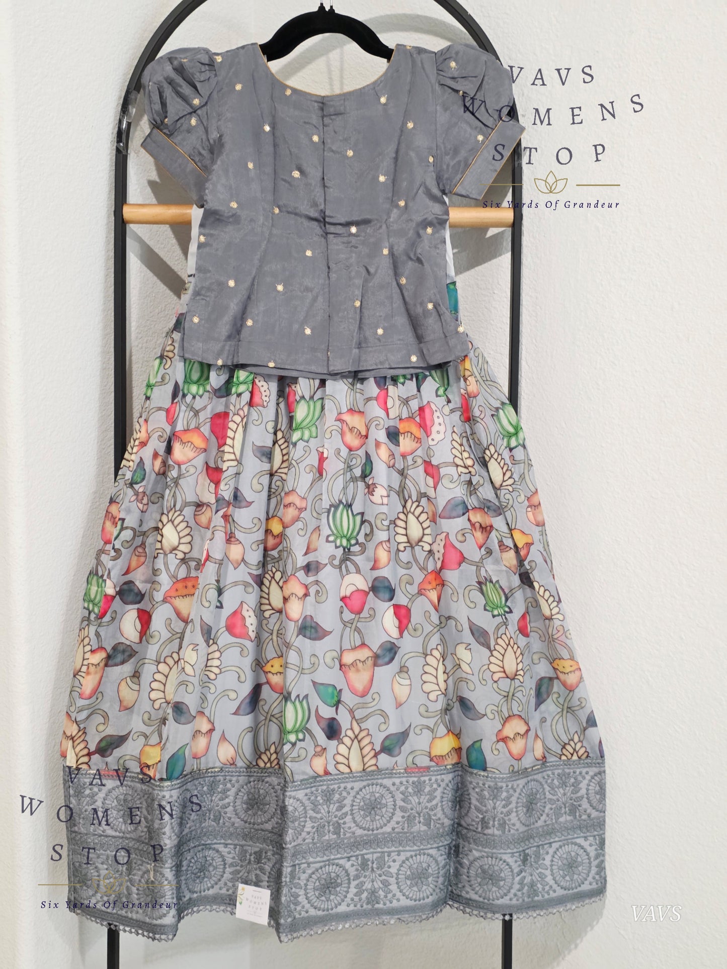 Floral Prints Soft Organza Lehenga Blouse