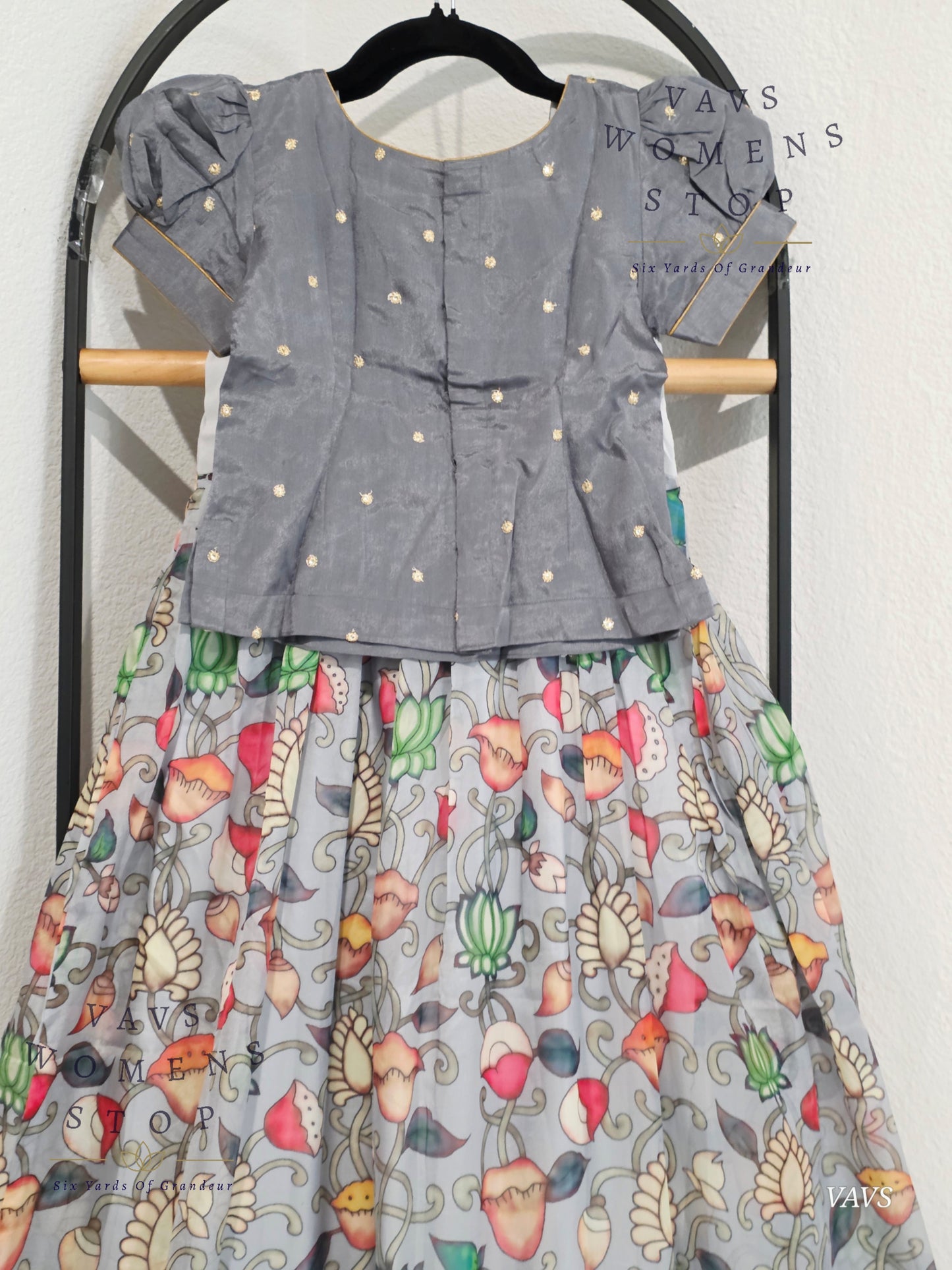 Floral Prints Soft Organza Lehenga Blouse