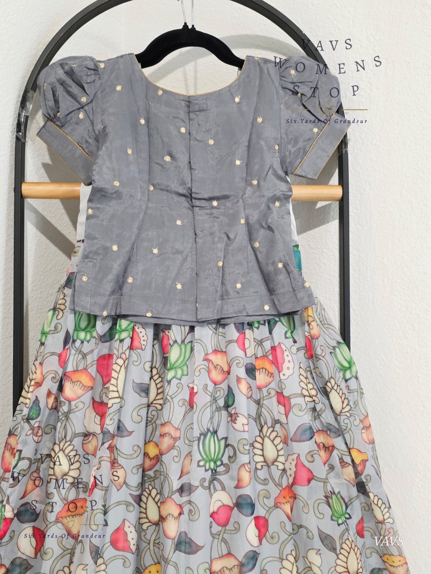 Floral Prints Soft Organza Lehenga Blouse