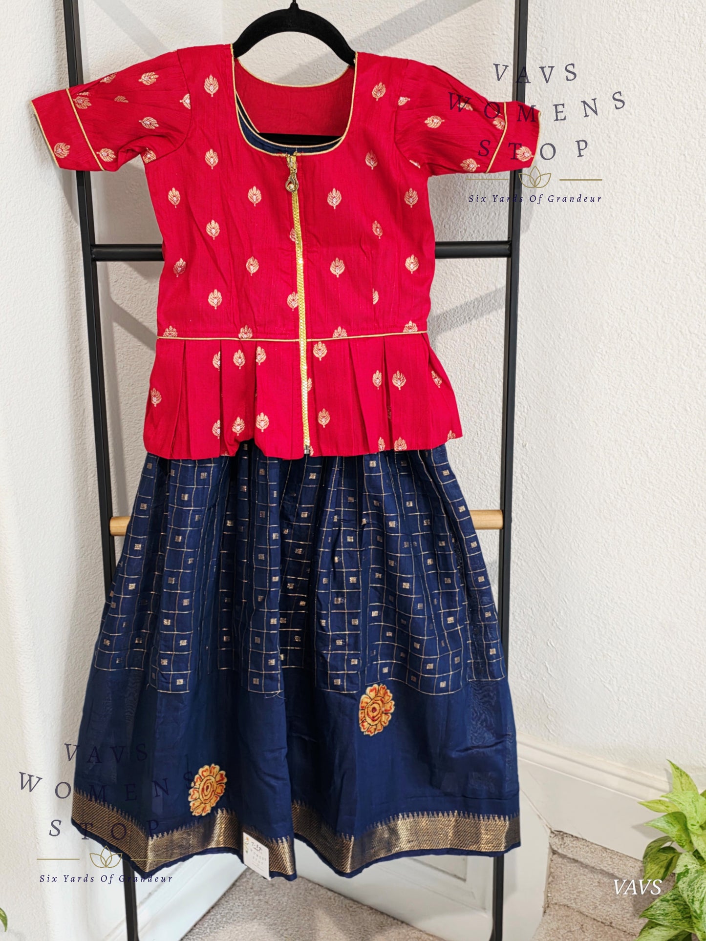 Soft Mangalagiri Cotton Lehenga - Blouse