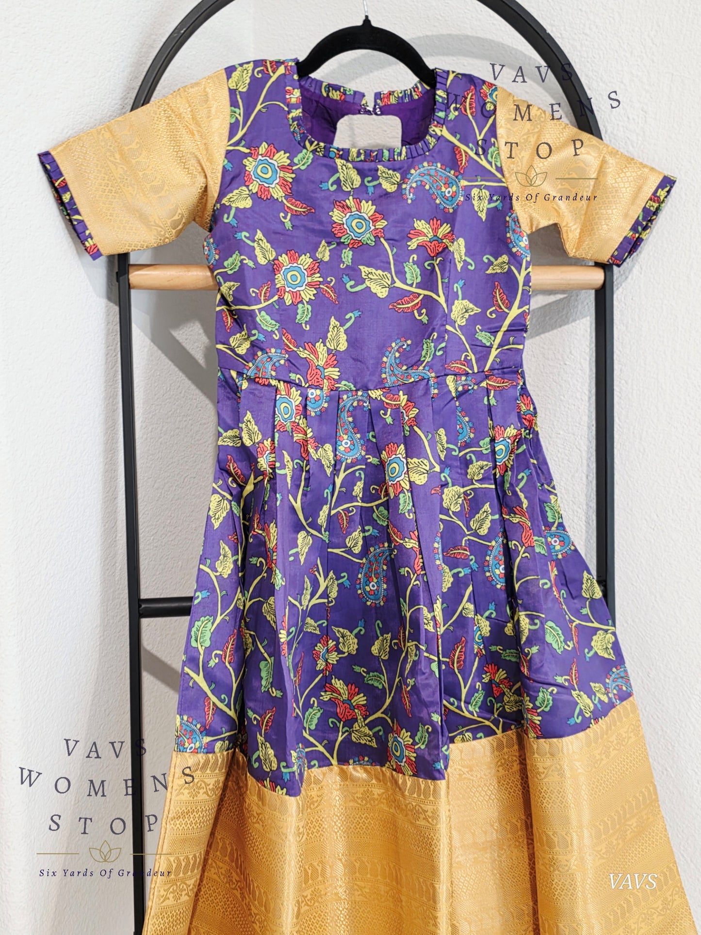 Kalamkari Prints Prints Benarasi Long frock/gown
