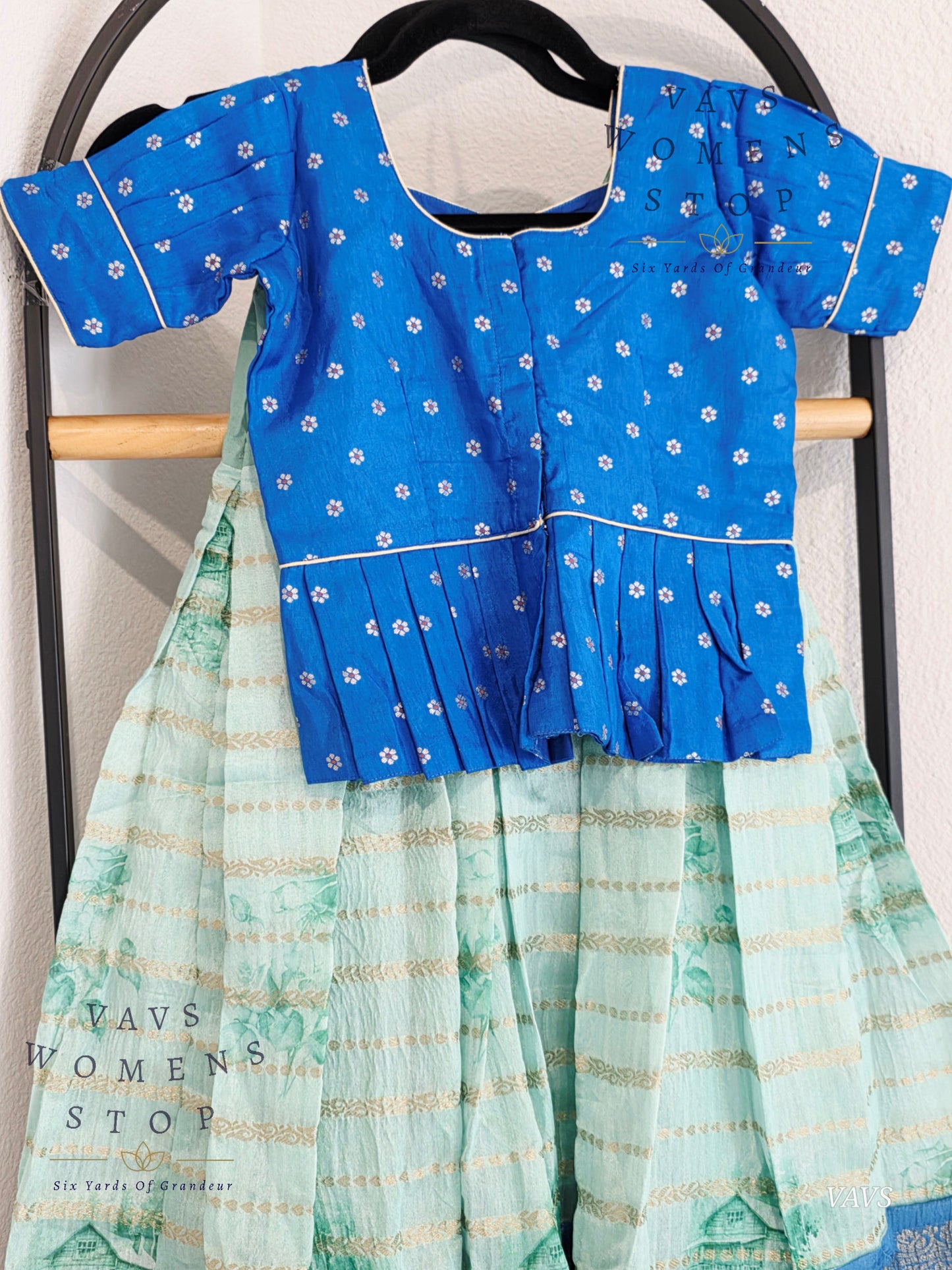Designer Chanderi Silk Lehenga - Chinon Silk Blouse