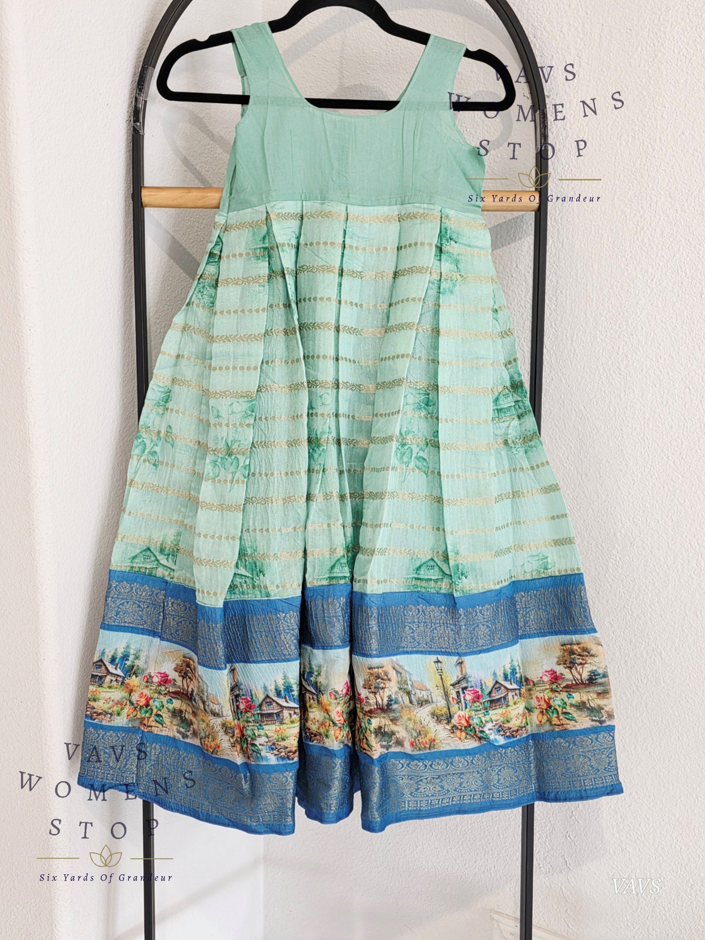 Designer Chanderi Silk Lehenga - Chinon Silk Blouse