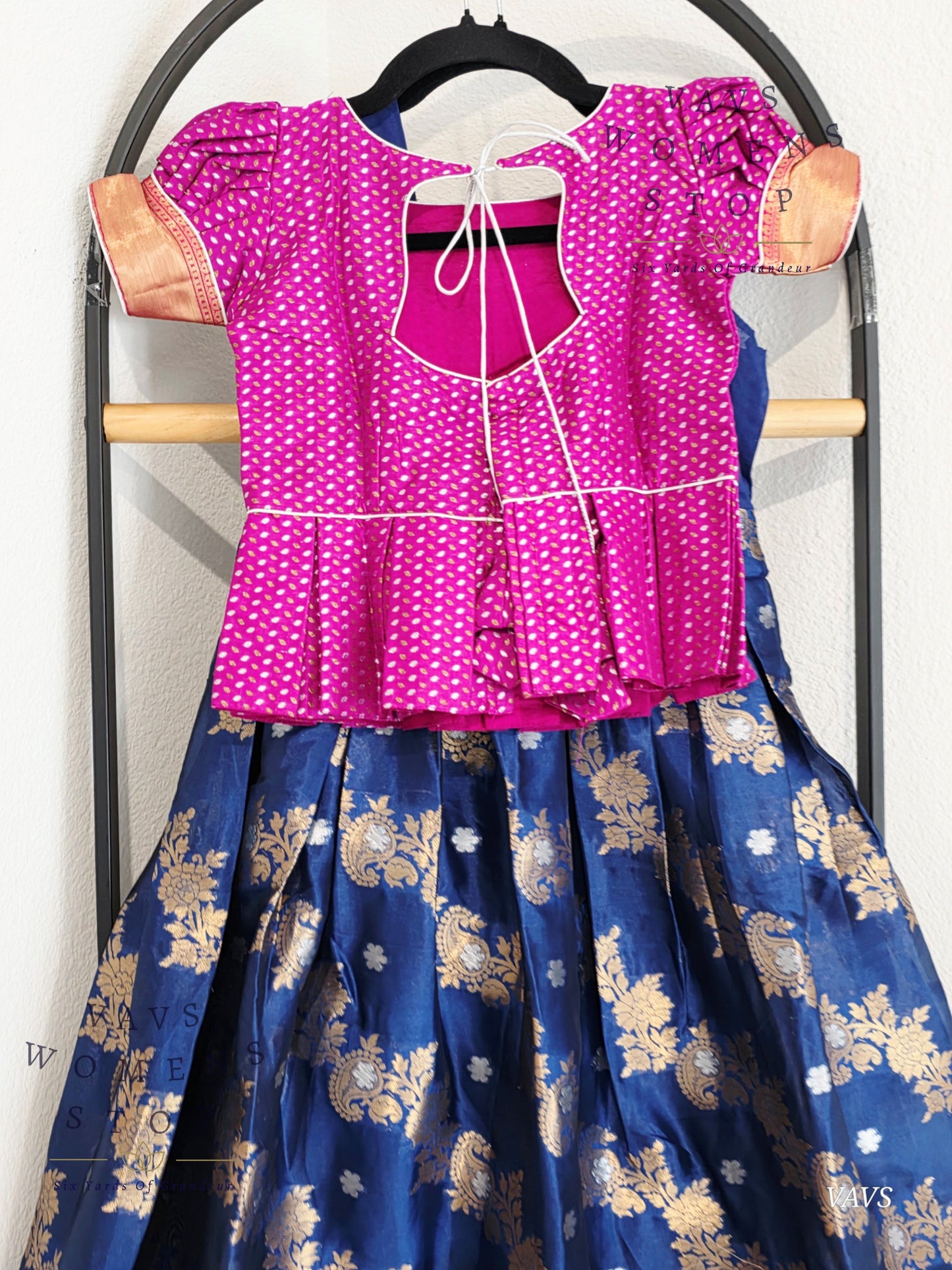 Warm Organza Designer Lehenga Blouse