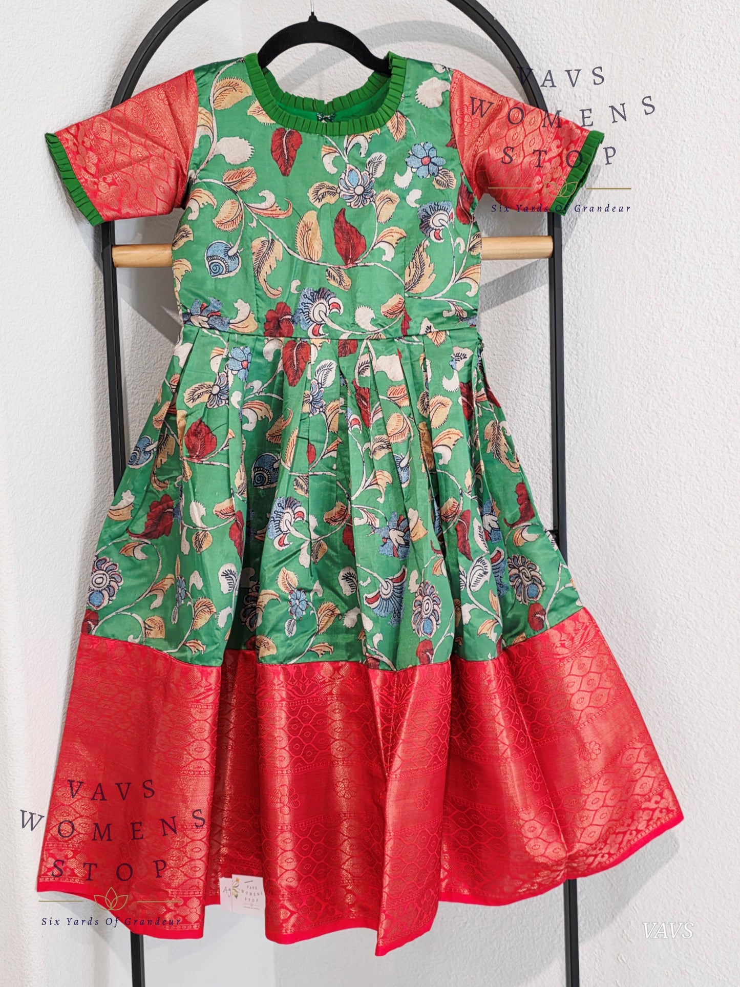 Kalamkari Prints Benarasi Long frock/gown