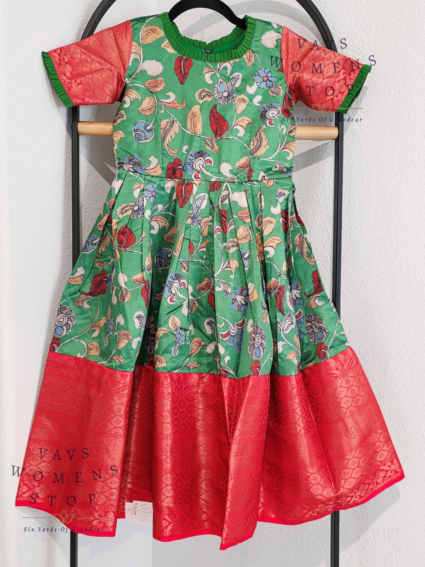 Kalamkari Prints Benarasi Long frock/gown