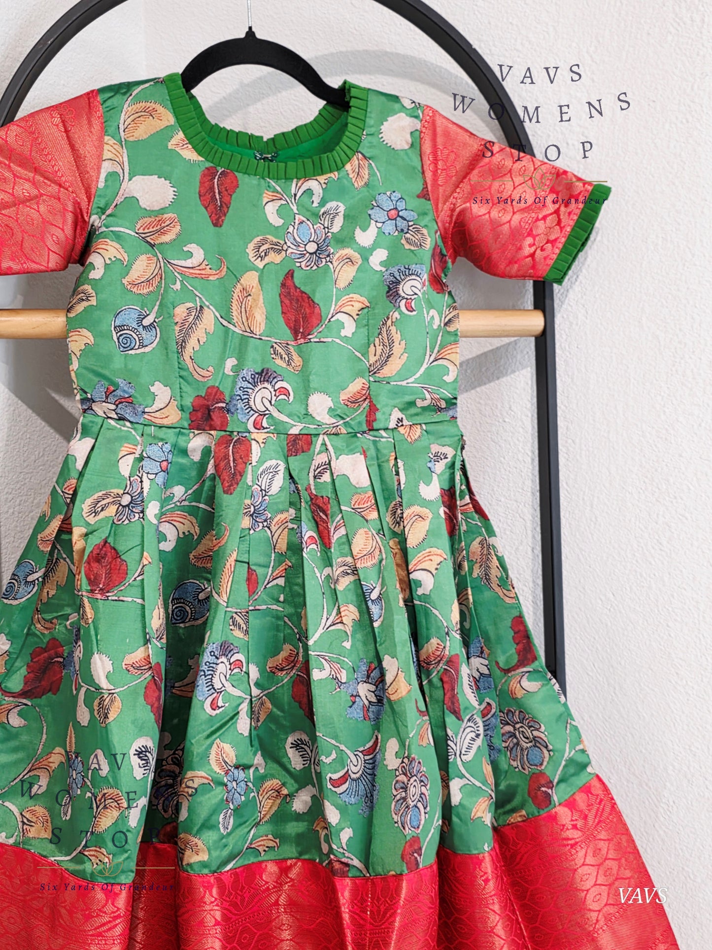 Kalamkari Prints Benarasi Long frock/gown