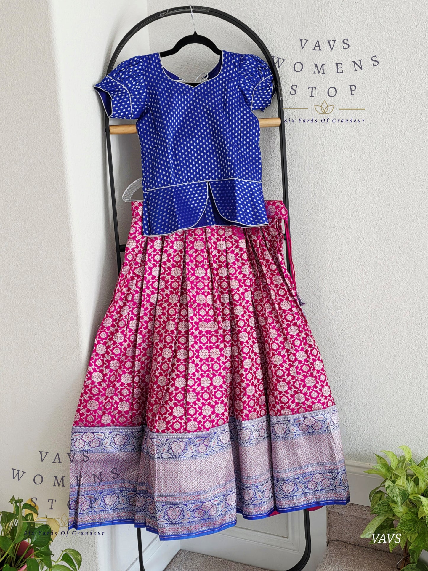 Satin Benarasi Silk Lehenga Blouse