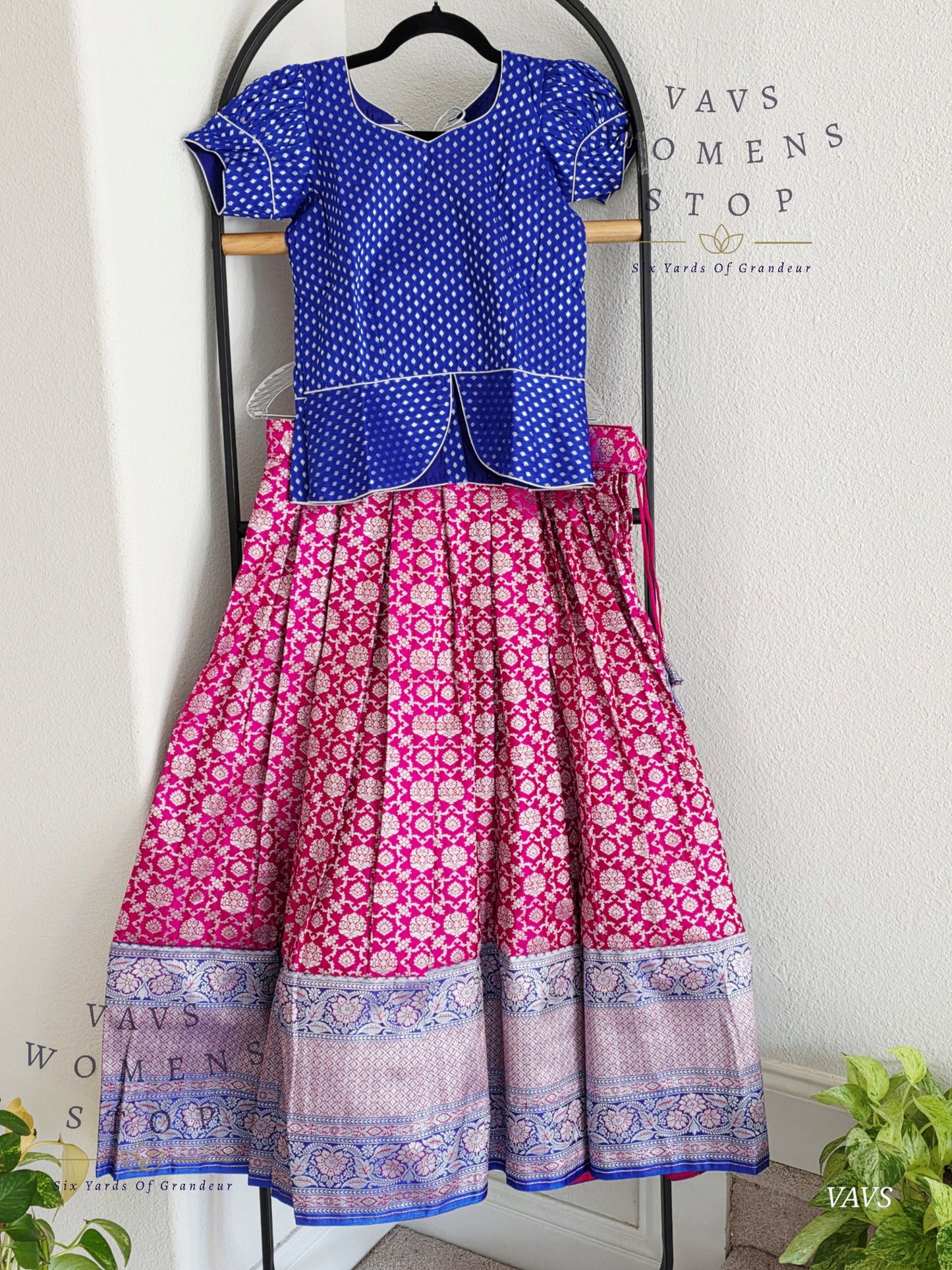Satin Benarasi Silk Lehenga Blouse