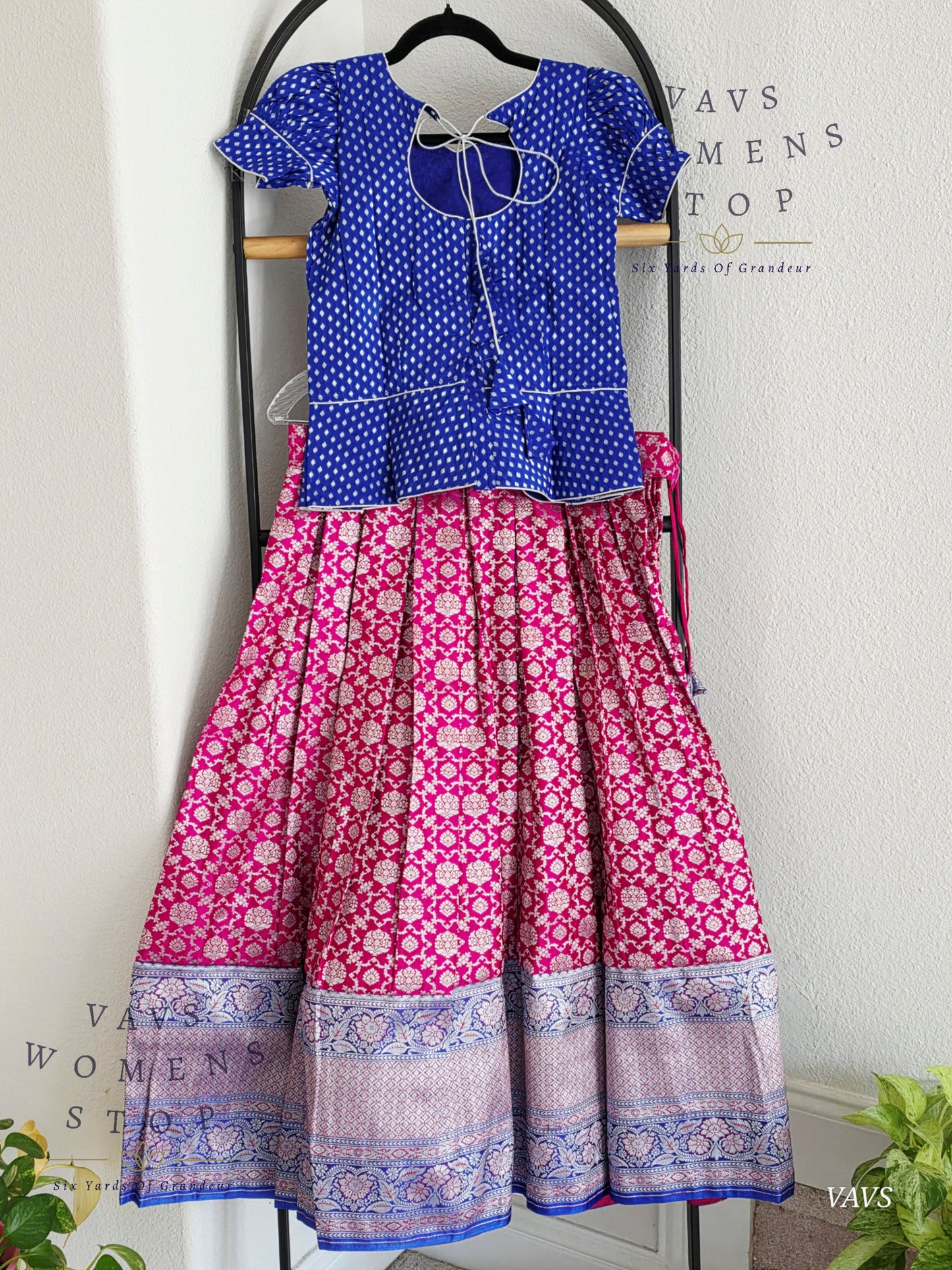 Satin Benarasi Silk Lehenga Blouse