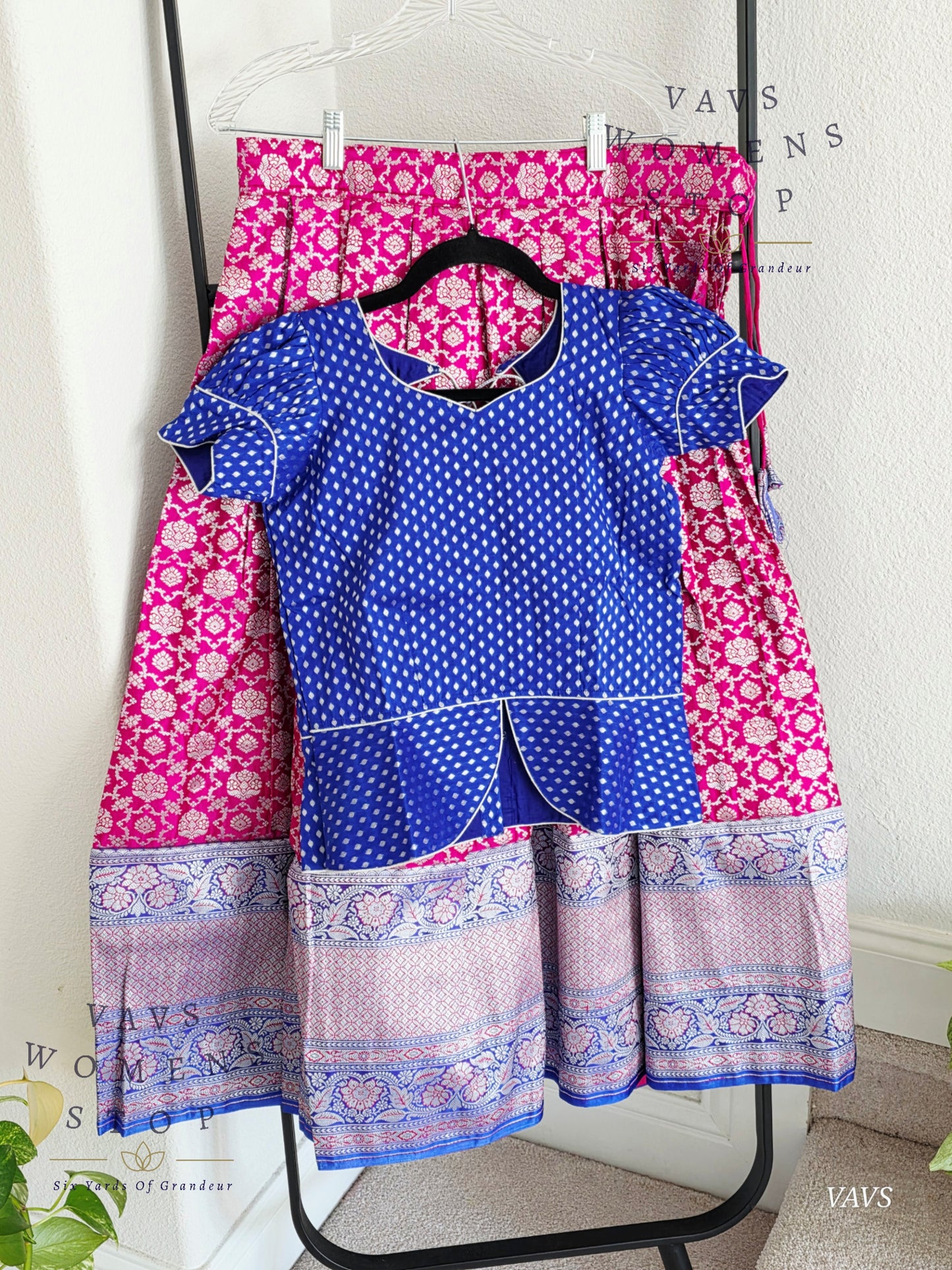 Satin Benarasi Silk Lehenga Blouse