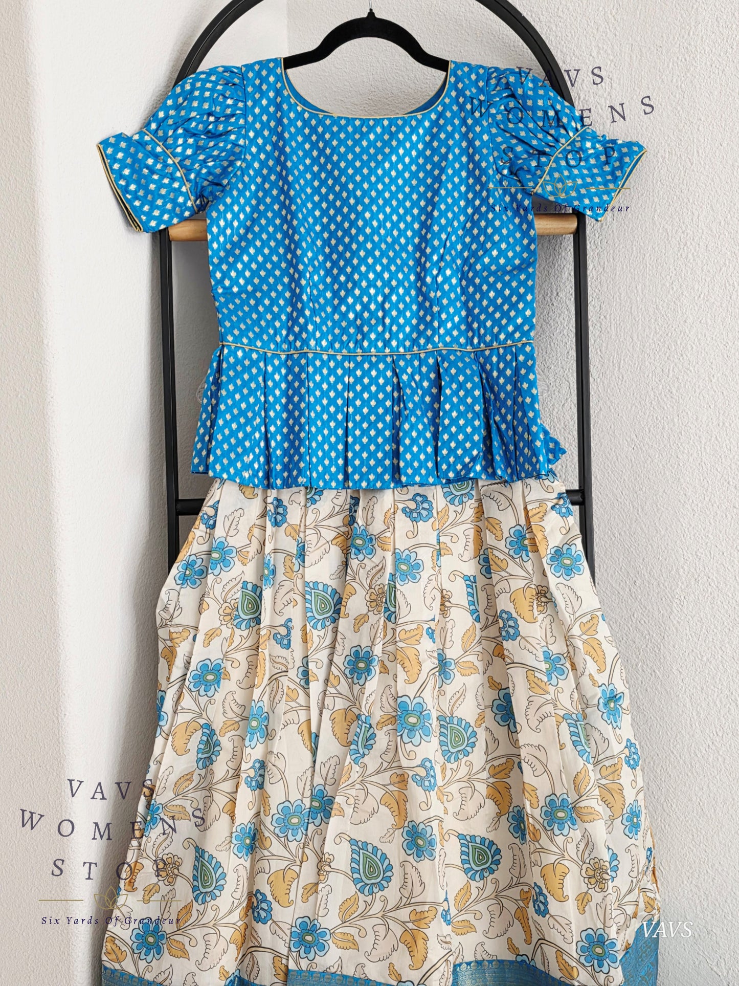Kalamkari Benarasi Silk Lehenga Blouse