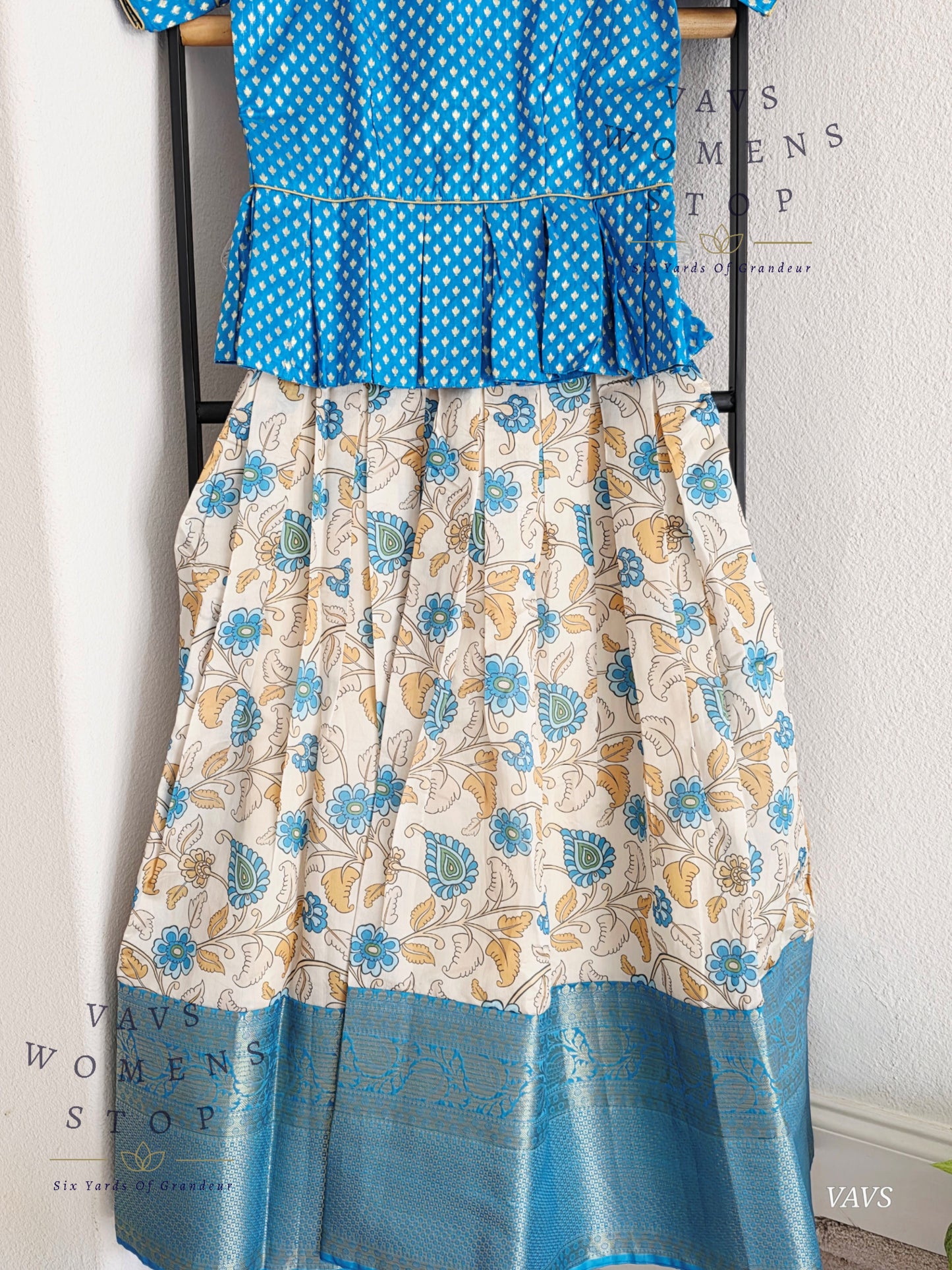 Kalamkari Benarasi Silk Lehenga Blouse
