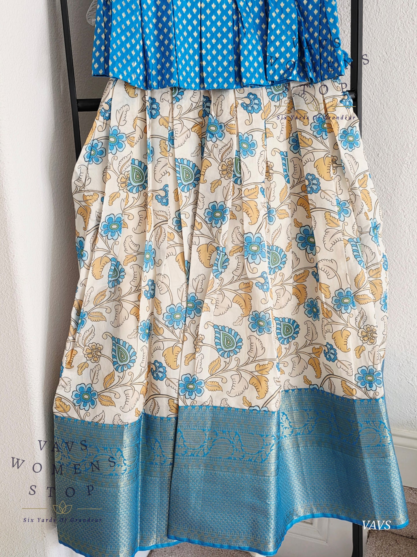 Kalamkari Benarasi Silk Lehenga Blouse