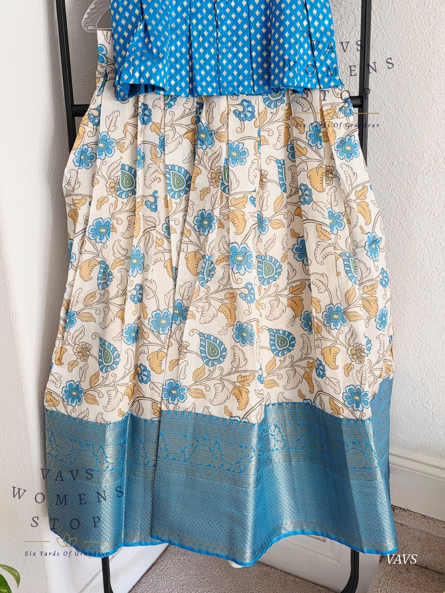Kalamkari Benarasi Silk Lehenga Blouse