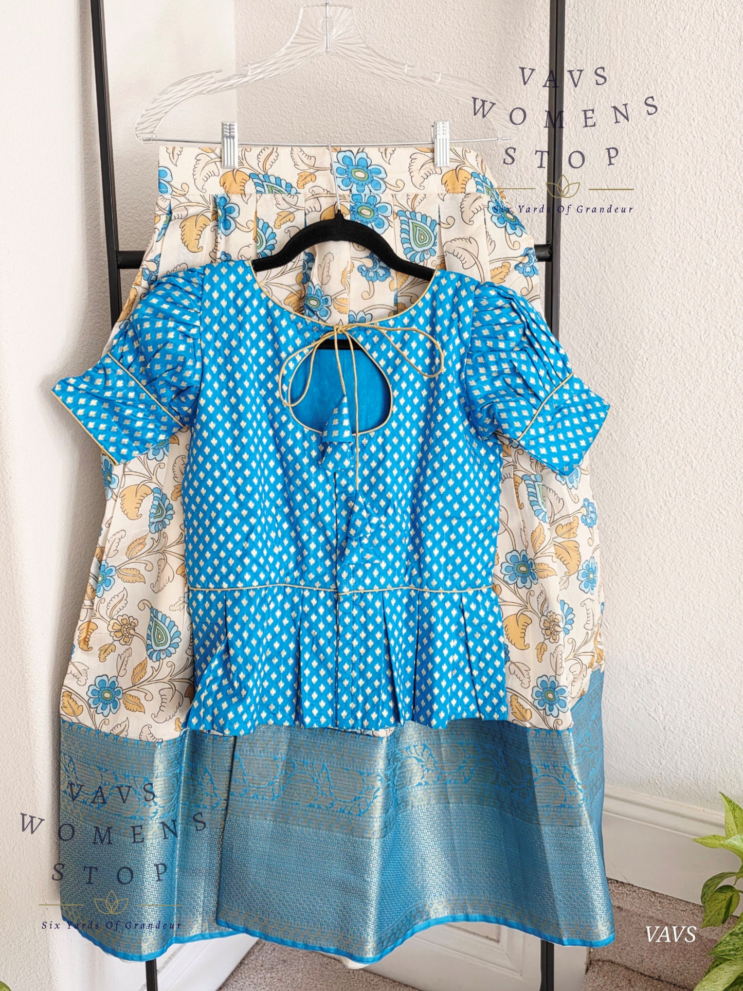 Kalamkari Benarasi Silk Lehenga Blouse
