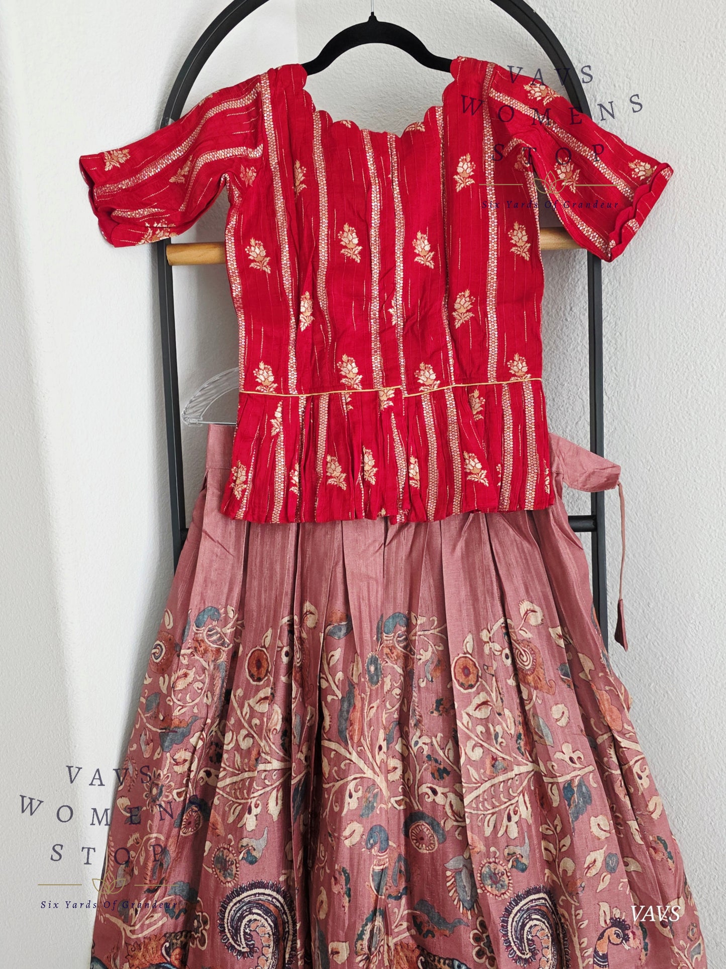 Designer Tussar Rawsilk Lehenga Blouse