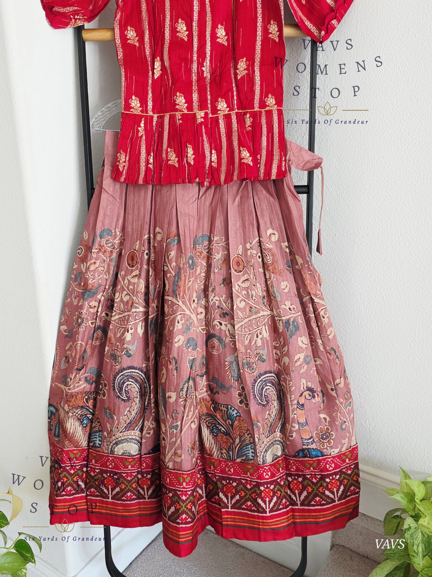 Designer Tussar Rawsilk Lehenga Blouse