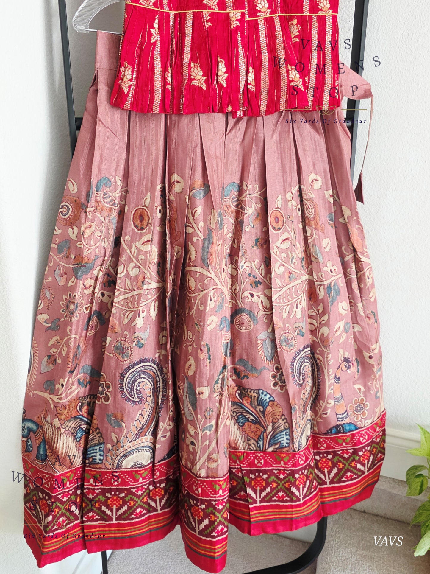 Designer Tussar Rawsilk Lehenga Blouse
