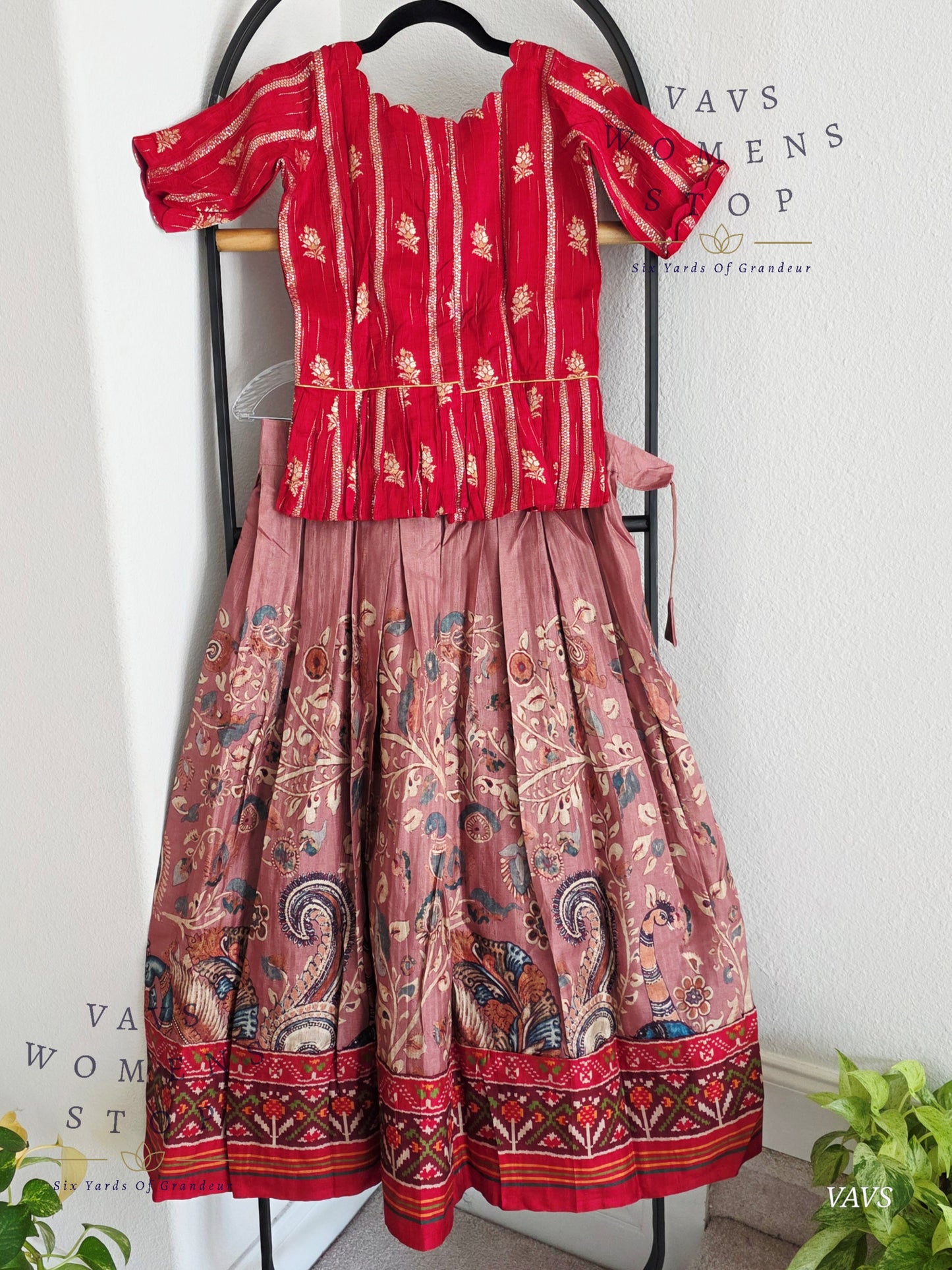 Designer Tussar Rawsilk Lehenga Blouse