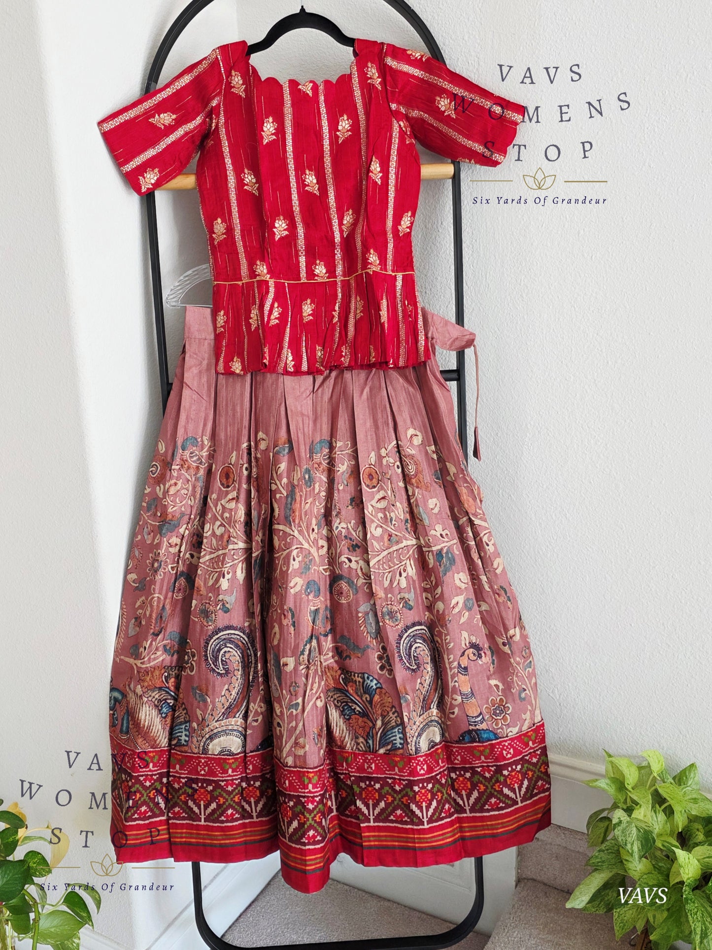 Designer Tussar Rawsilk Lehenga Blouse