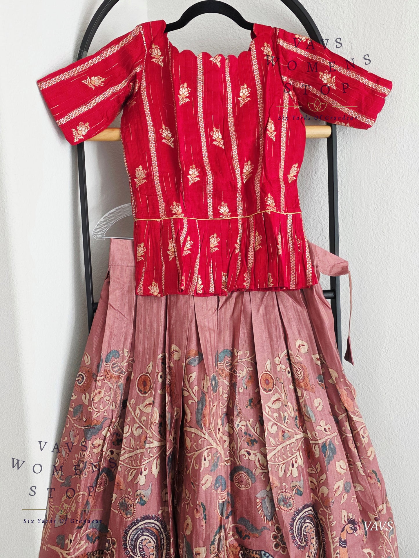 Designer Tussar Rawsilk Lehenga Blouse