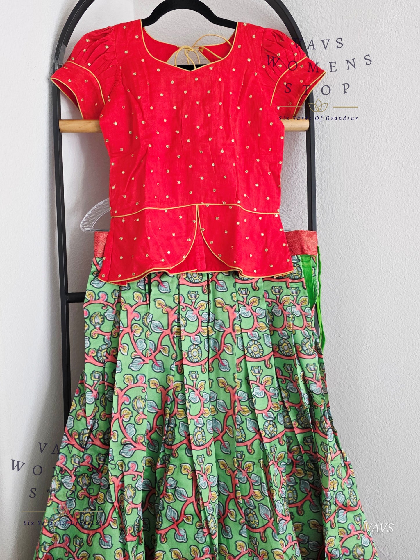 Kalamkari Benarasi Silk Lehenga Blouse