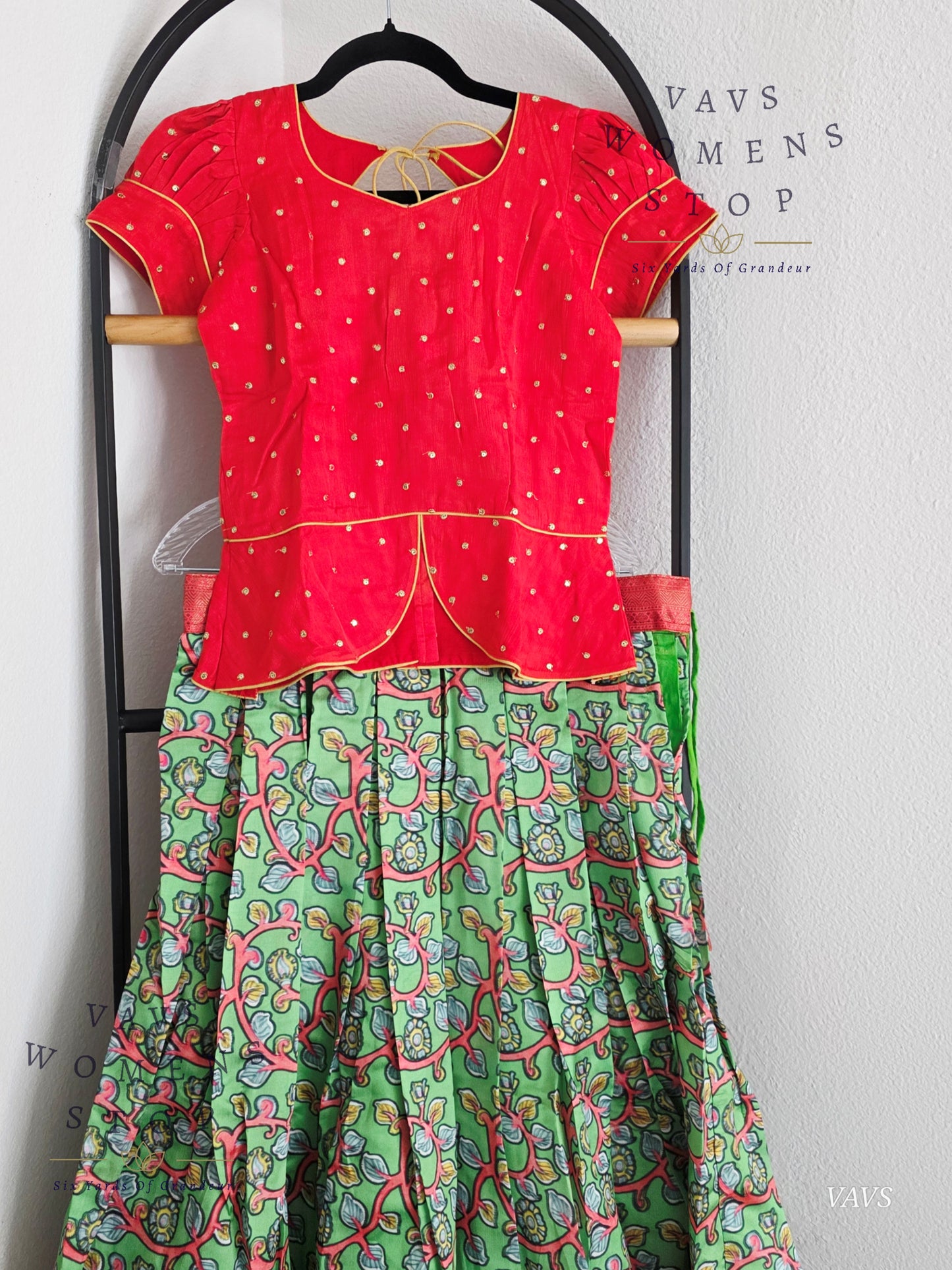 Kalamkari Benarasi Silk Lehenga Blouse