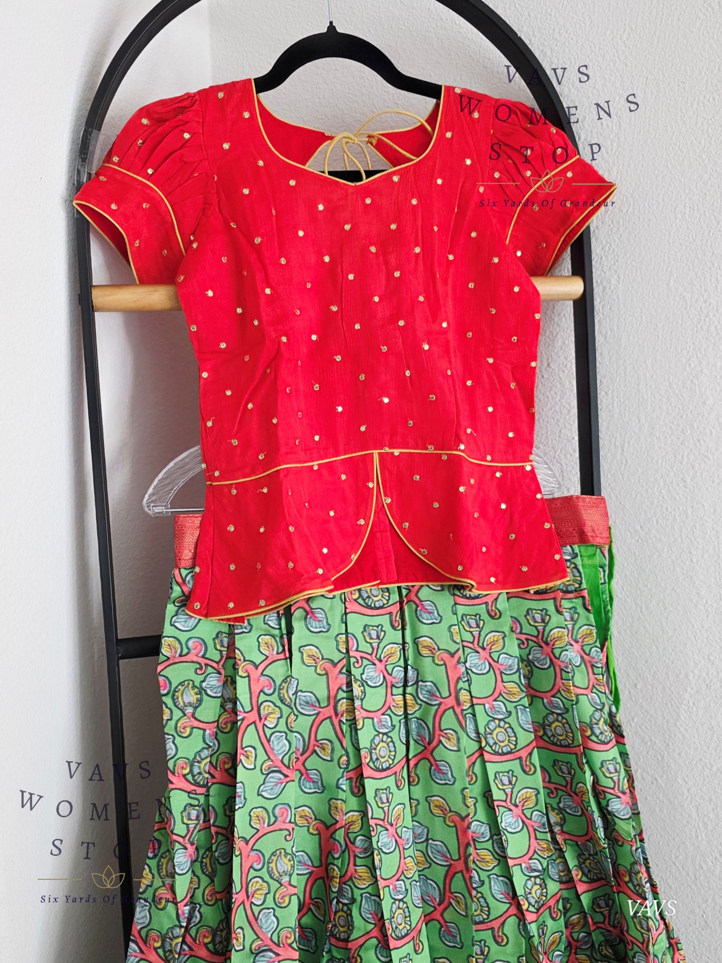 Kalamkari Benarasi Silk Lehenga Blouse