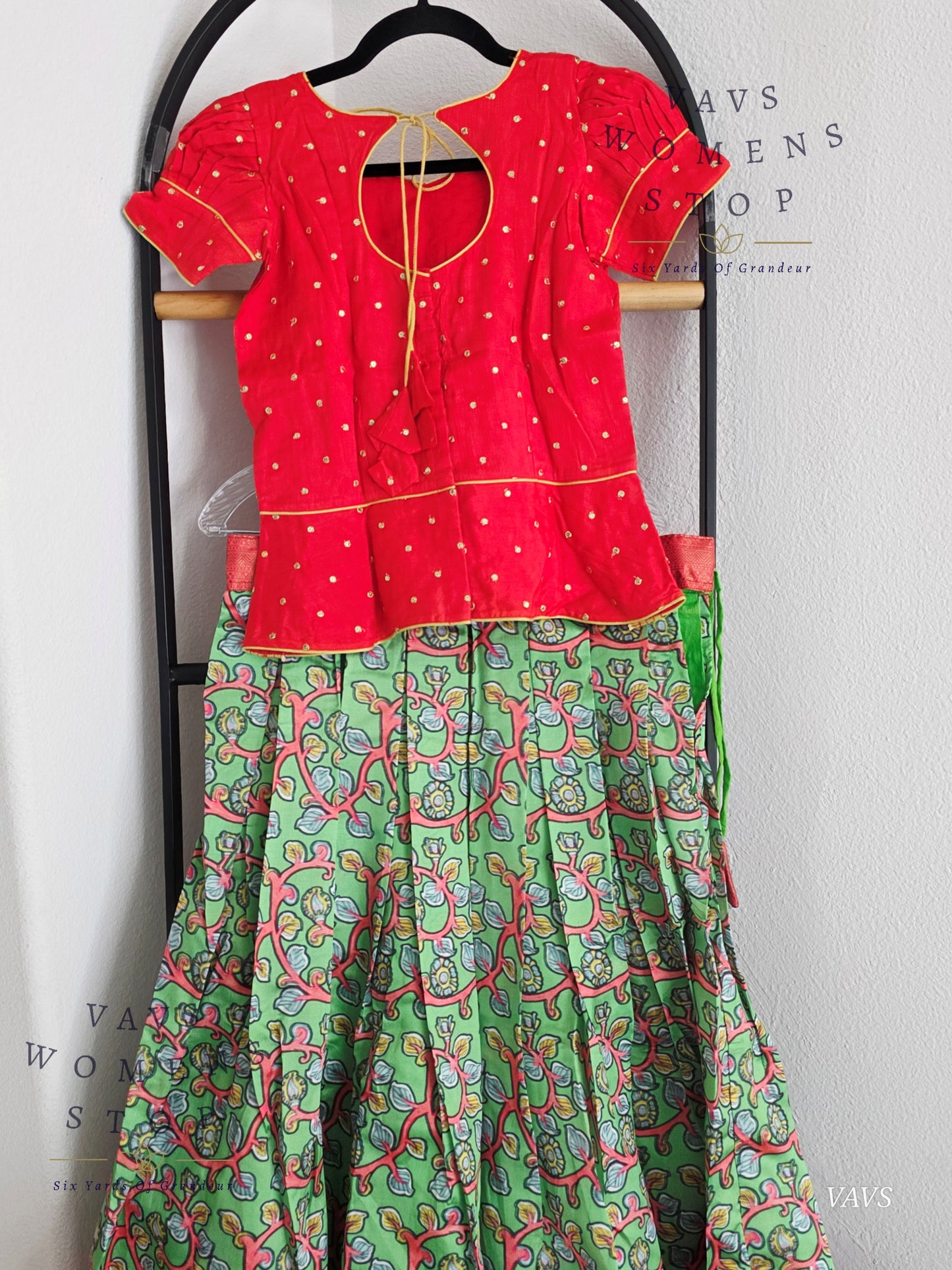 Kalamkari Benarasi Silk Lehenga Blouse