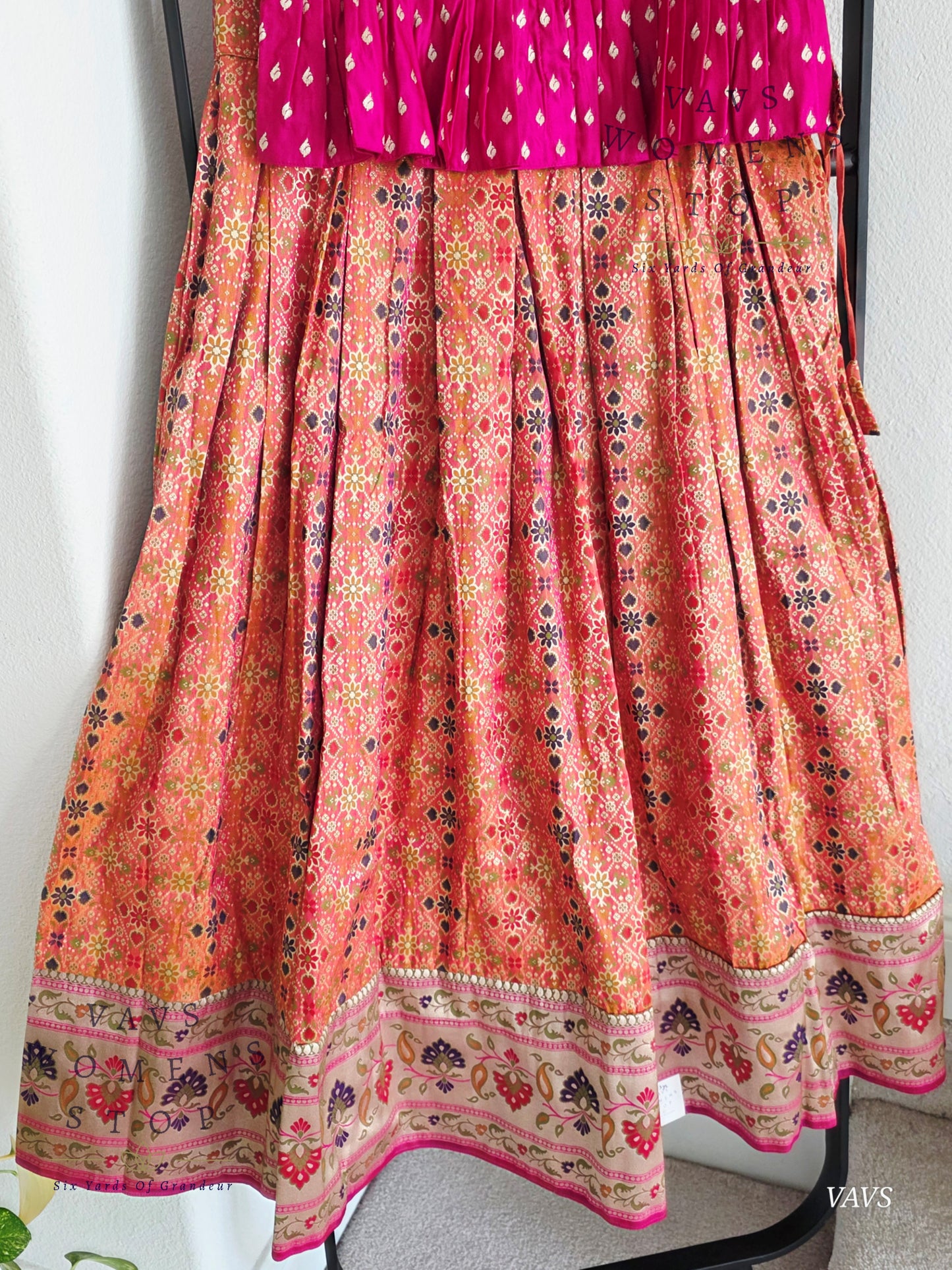 Designer Satin Benarasi Lehenga Blouse