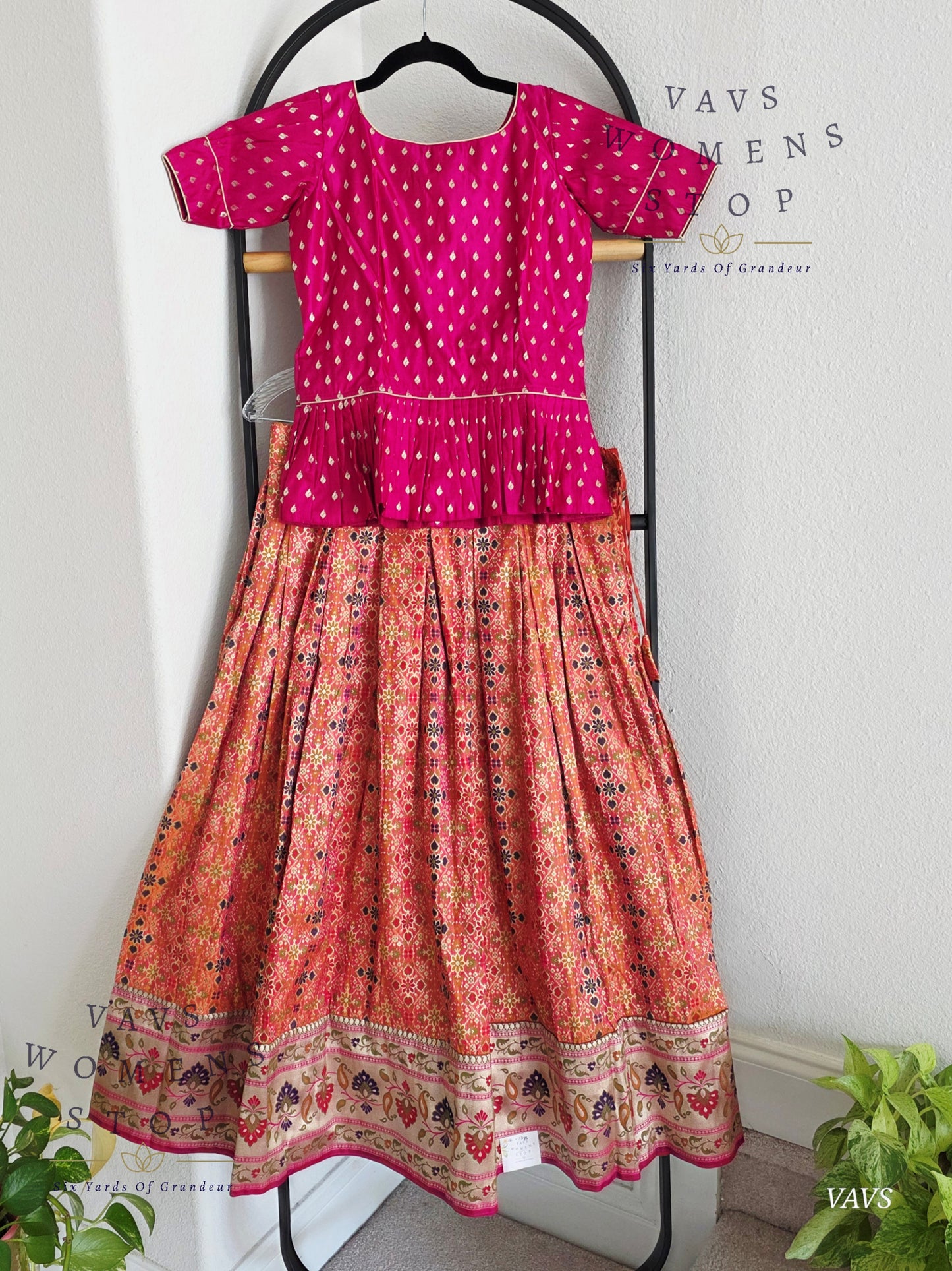 Designer Satin Benarasi Lehenga Blouse