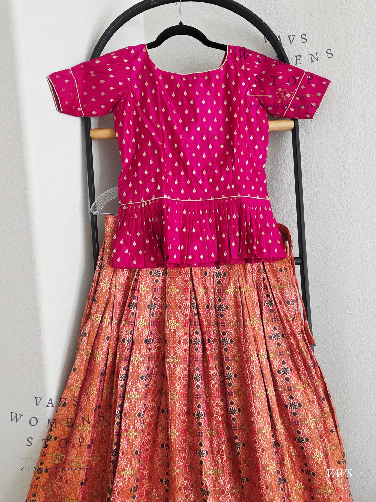 Designer Satin Benarasi Lehenga Blouse