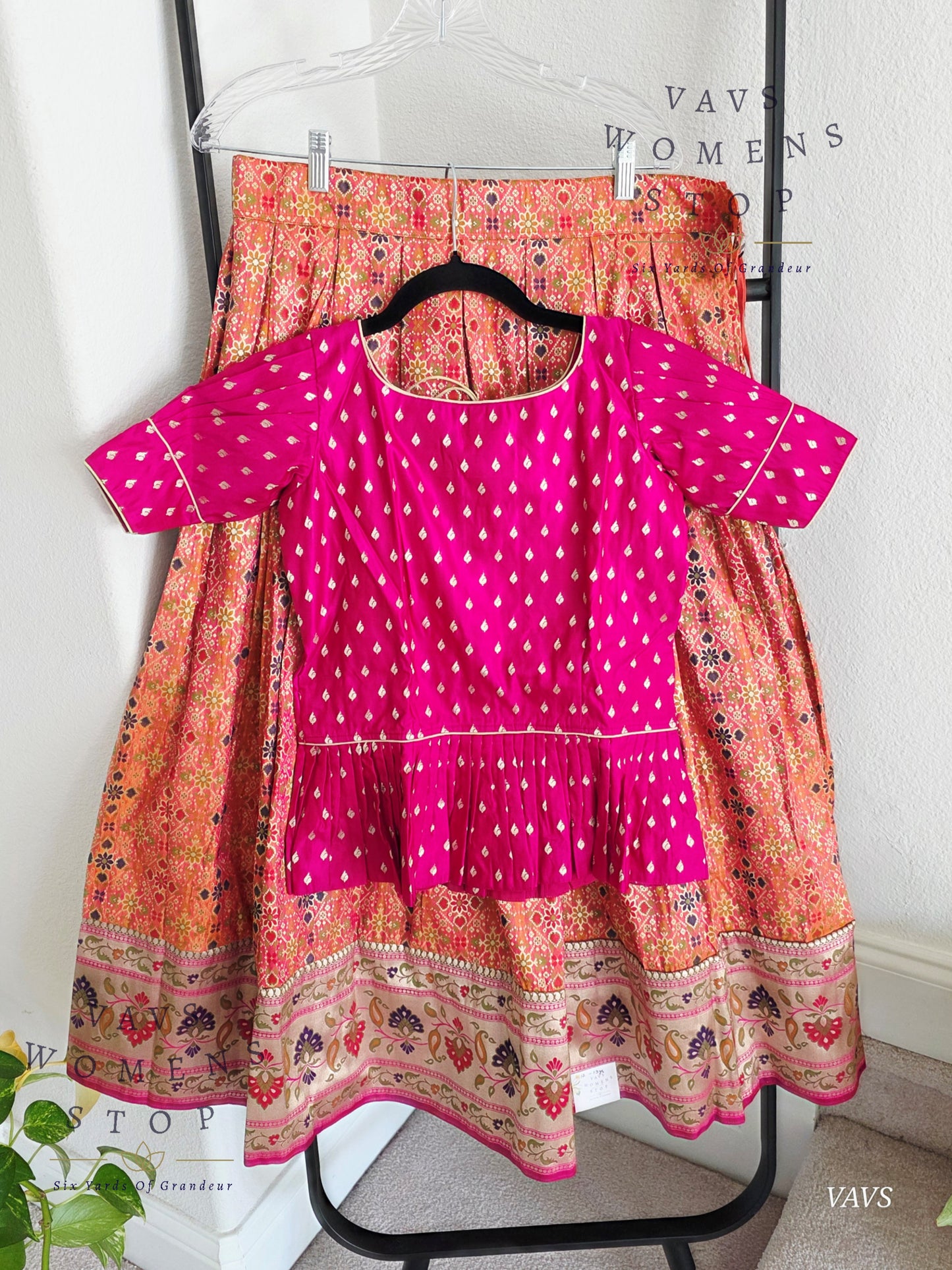 Designer Satin Benarasi Lehenga Blouse