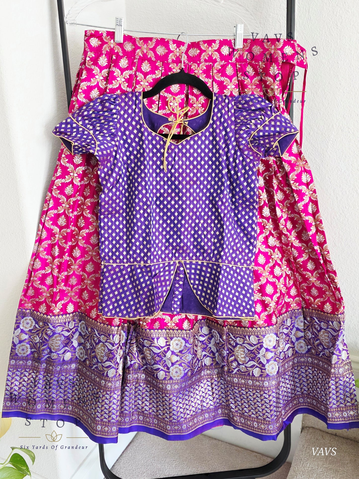 Satin Benarasi Silk Lehenga Blouse