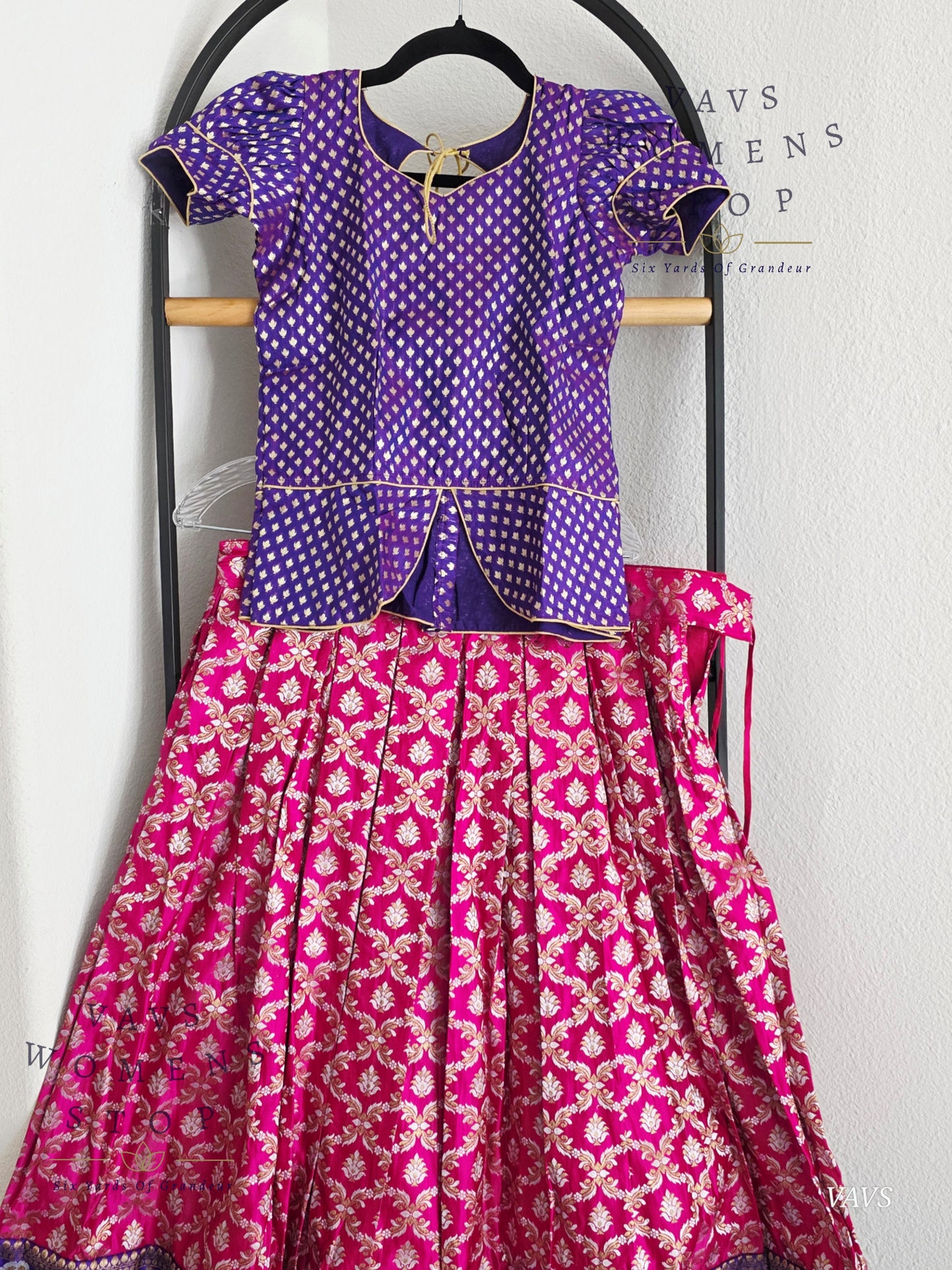 Satin Benarasi Silk Lehenga Blouse