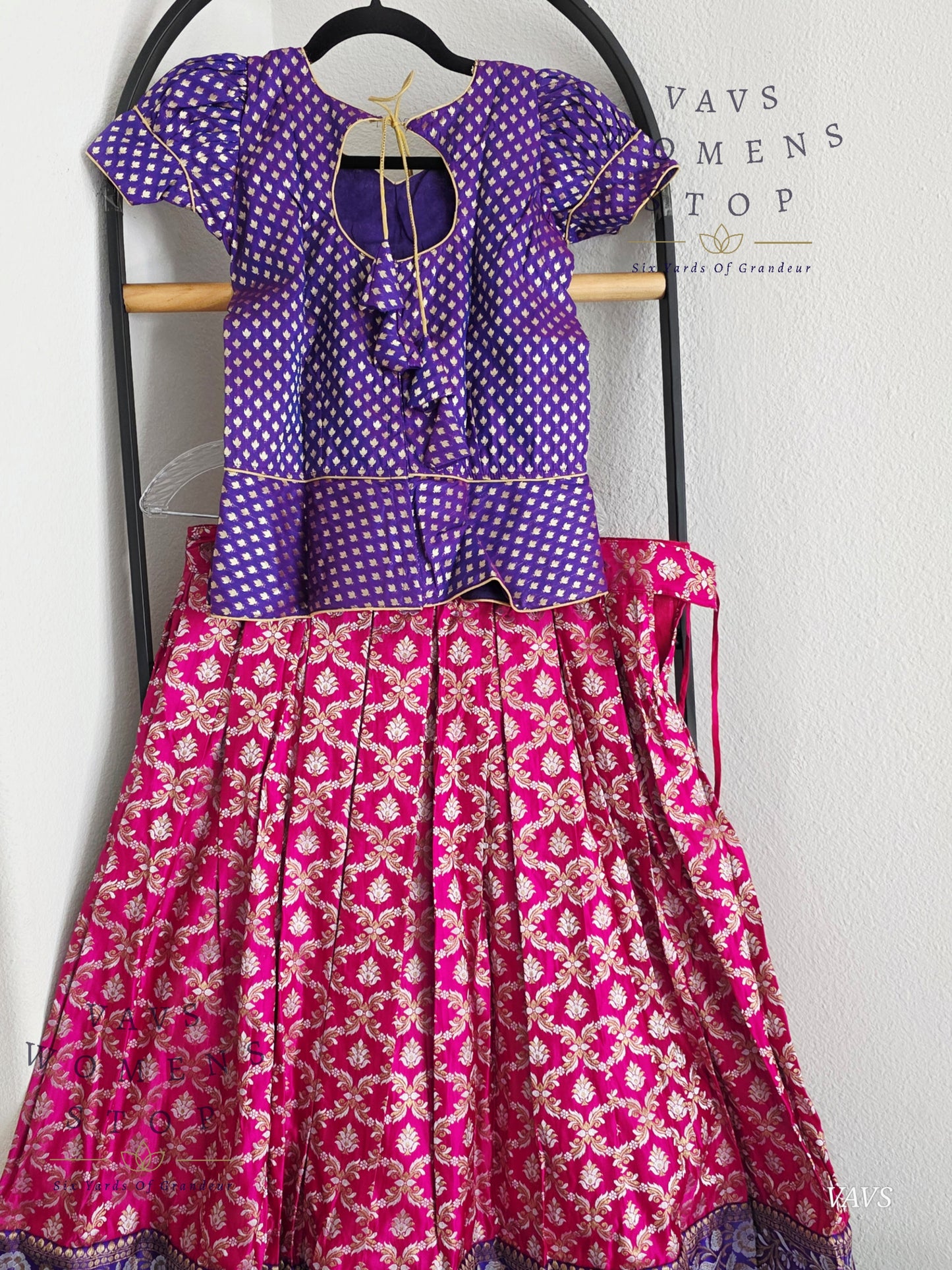 Satin Benarasi Silk Lehenga Blouse