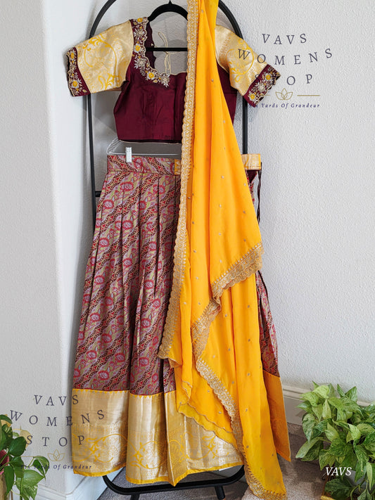 Traditional Half Saree Set