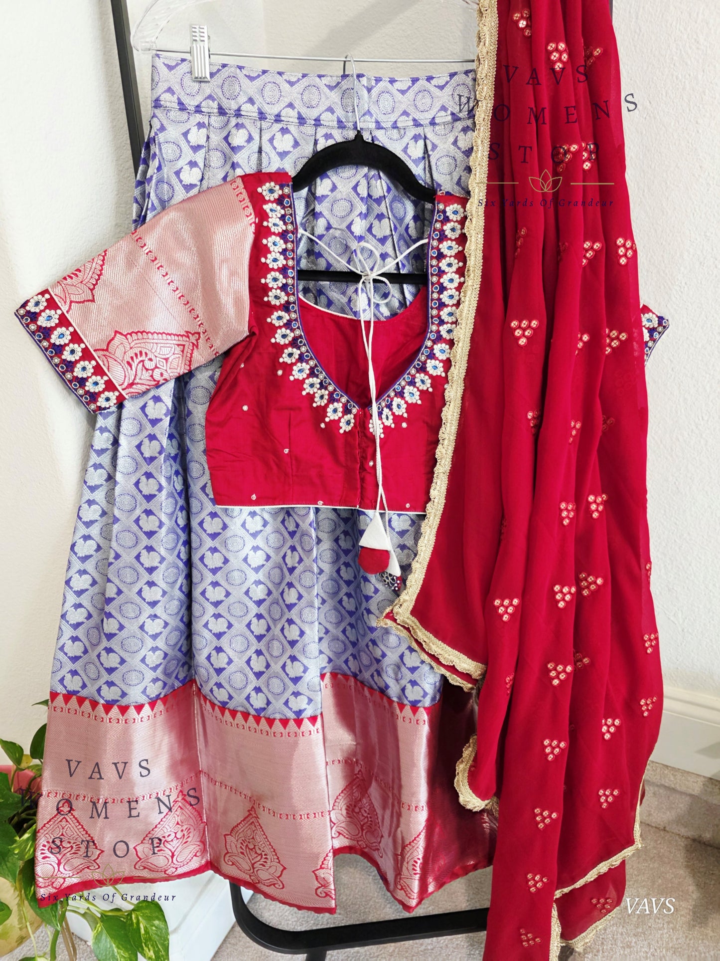 Traditional Half Saree Set