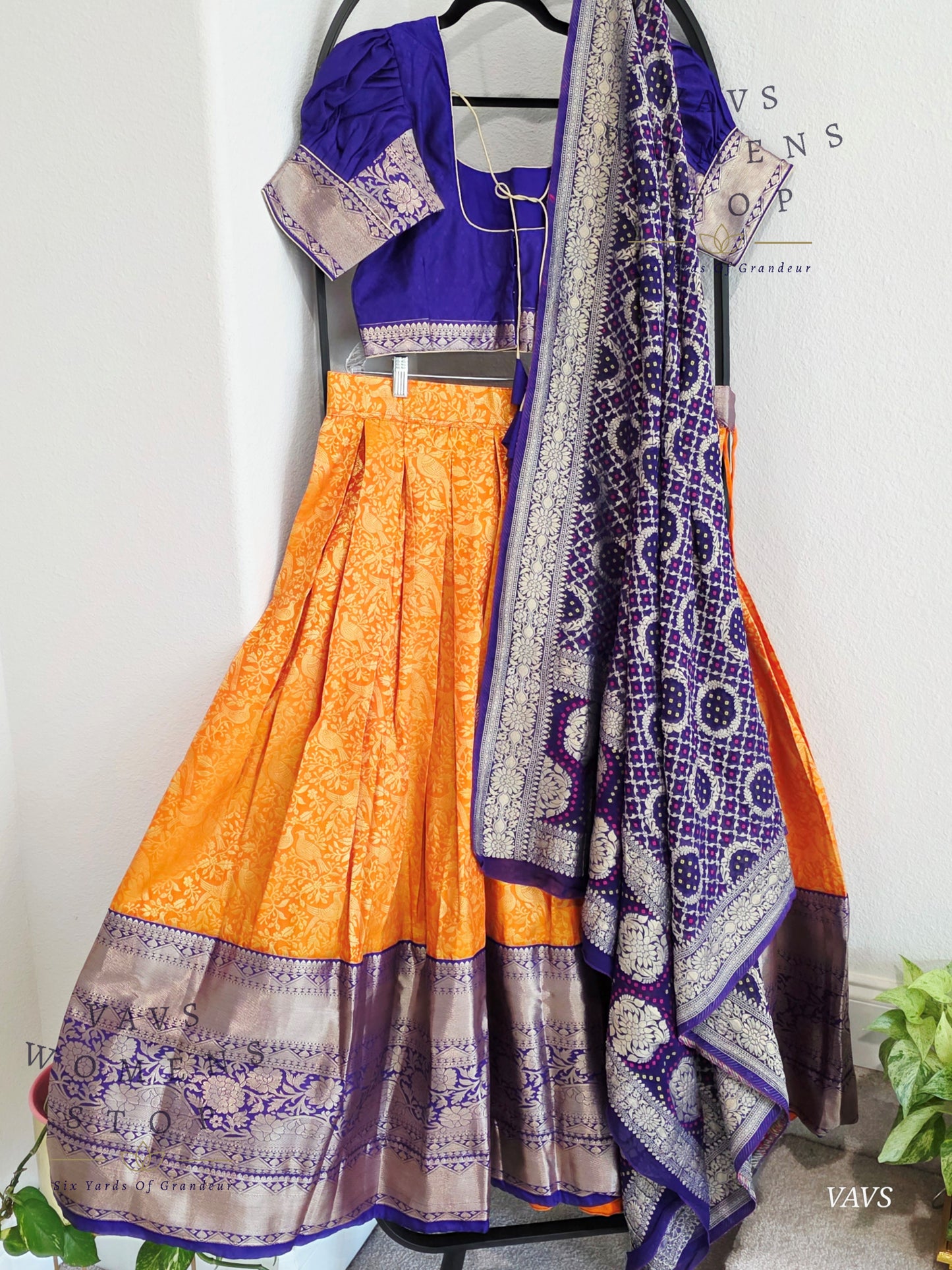 Designer Kanchi Silk Lehenga Blouse Set