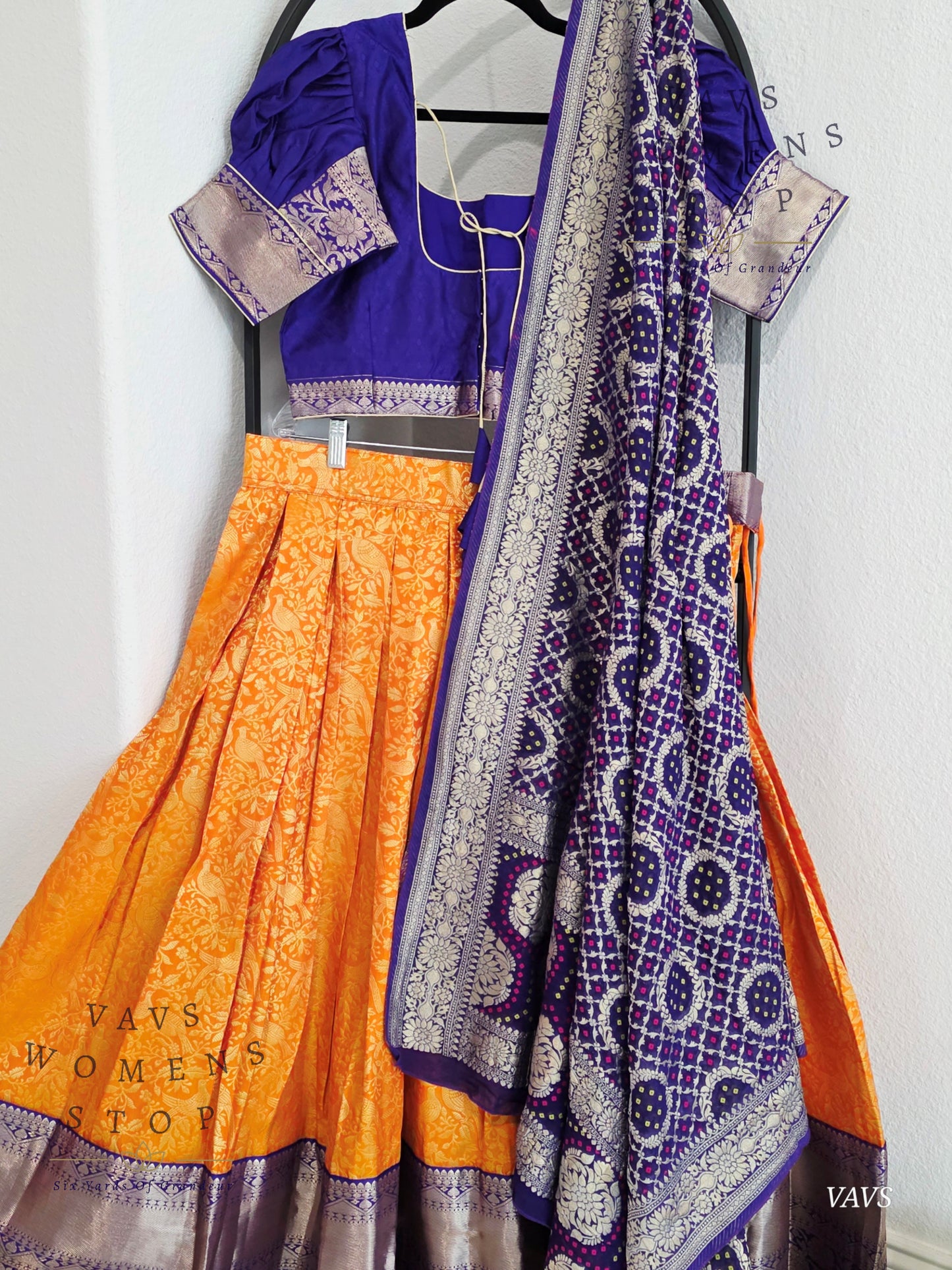 Designer Kanchi Silk Lehenga Blouse Set