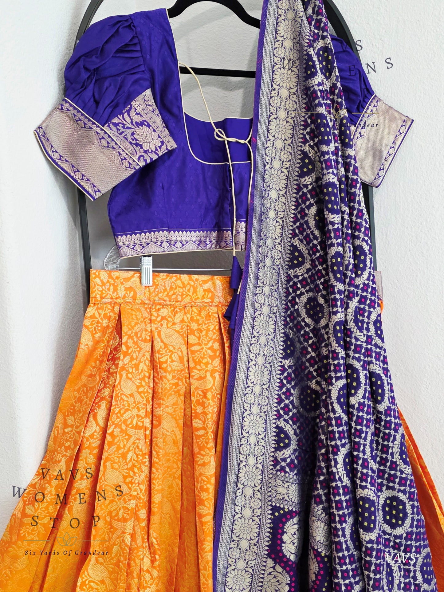 Designer Kanchi Silk Lehenga Blouse Set